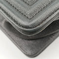 シャネル Chanel ショルダーバッグ レディース ボーイシャネル グレー キャビアスキン A67086 26480755
