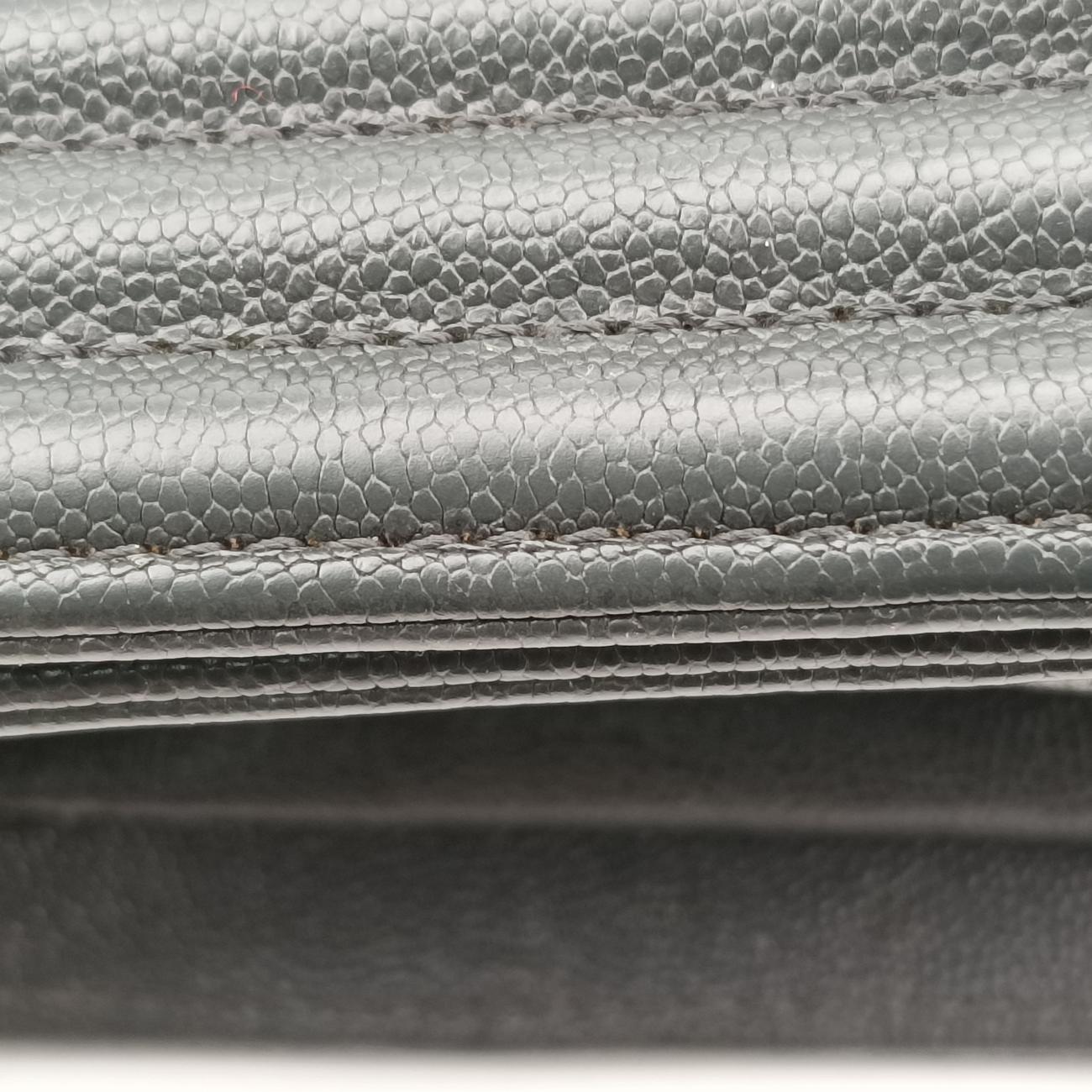 シャネル Chanel ショルダーバッグ レディース ボーイシャネル グレー キャビアスキン A67086 26480755
