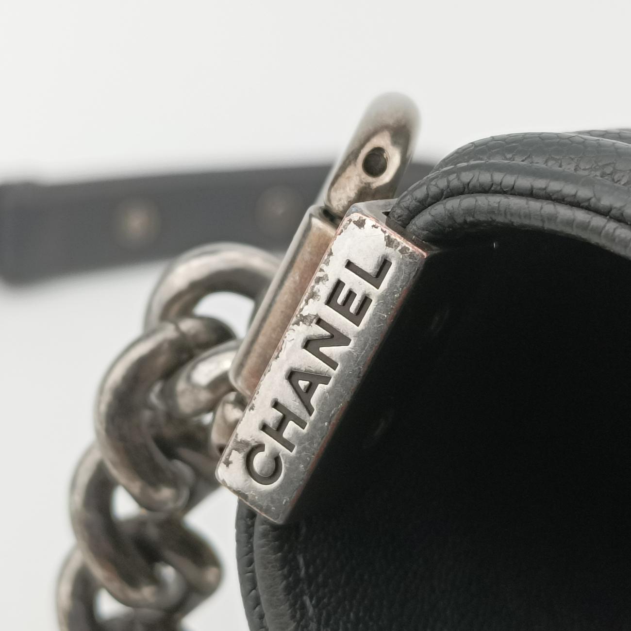 シャネル Chanel ショルダーバッグ レディース ボーイシャネル グレー キャビアスキン A67086 26480755