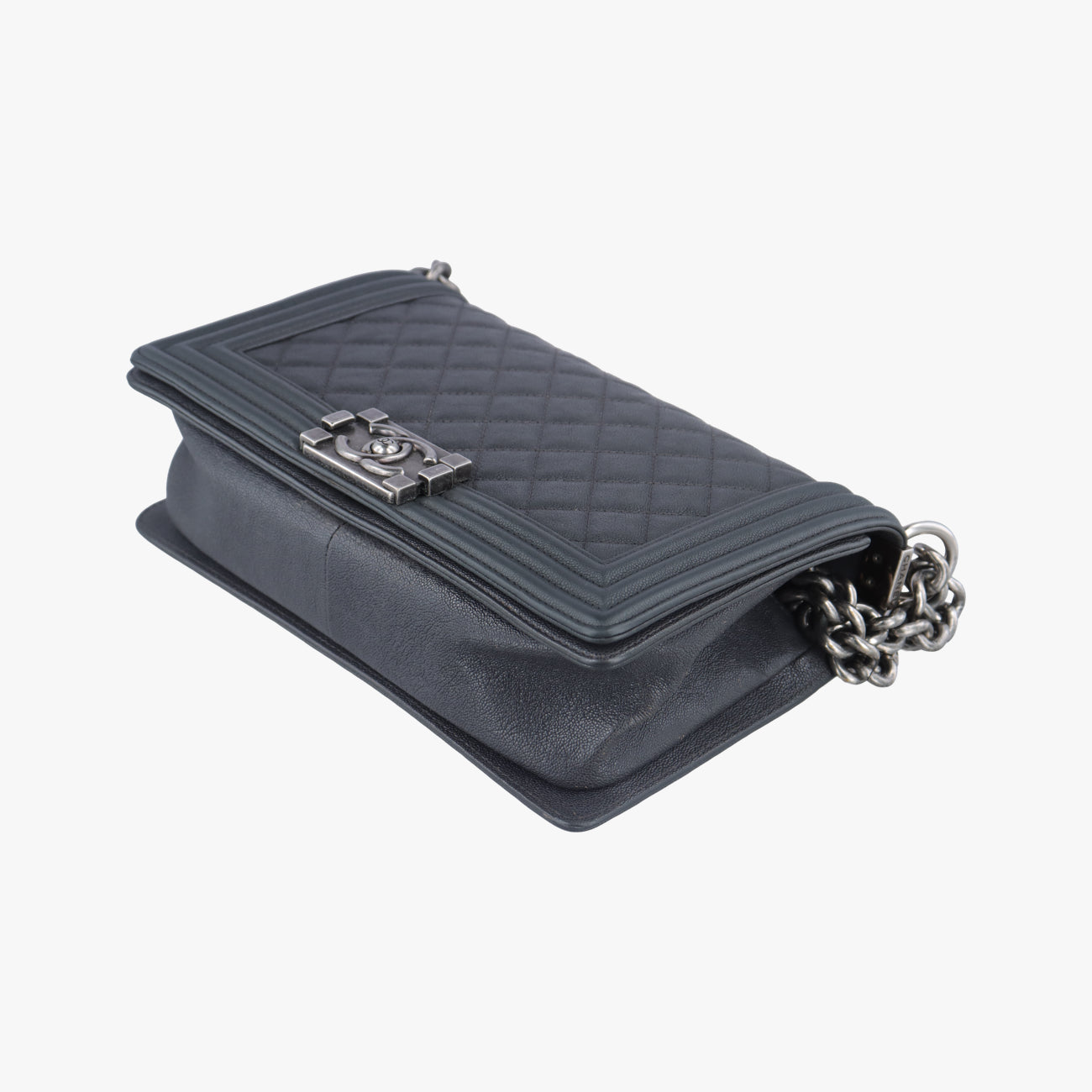 シャネル Chanel ショルダーバッグ レディース ボーイシャネル グレー キャビアスキン A67086 26480755