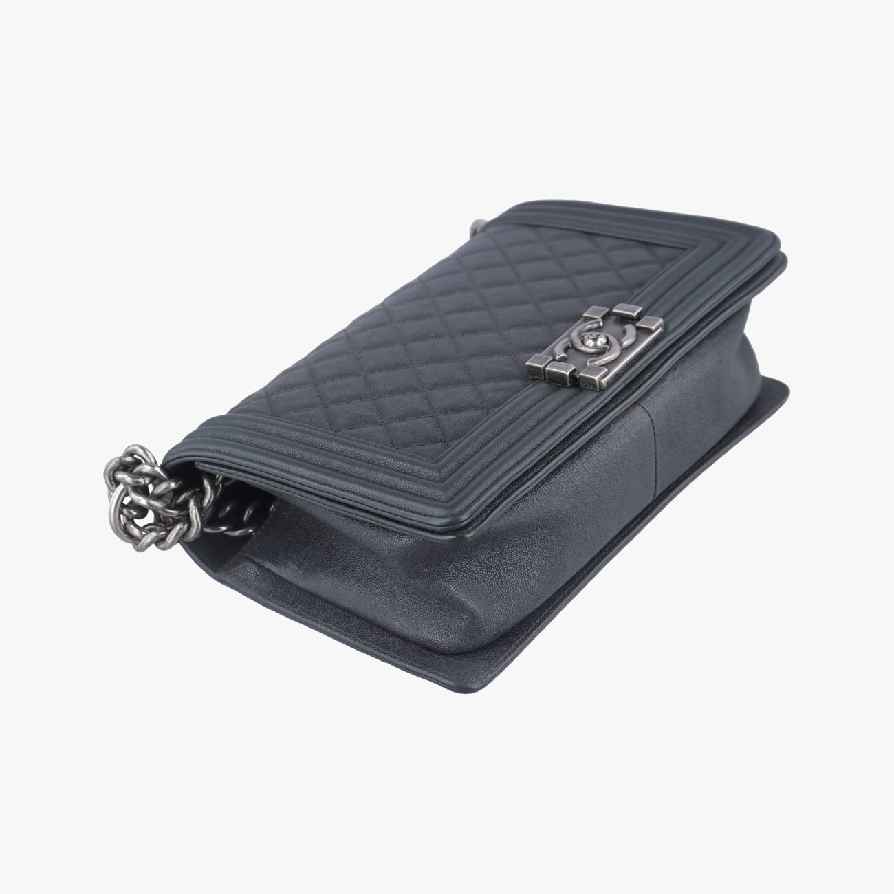 シャネル Chanel ショルダーバッグ レディース ボーイシャネル グレー キャビアスキン A67086 26480755