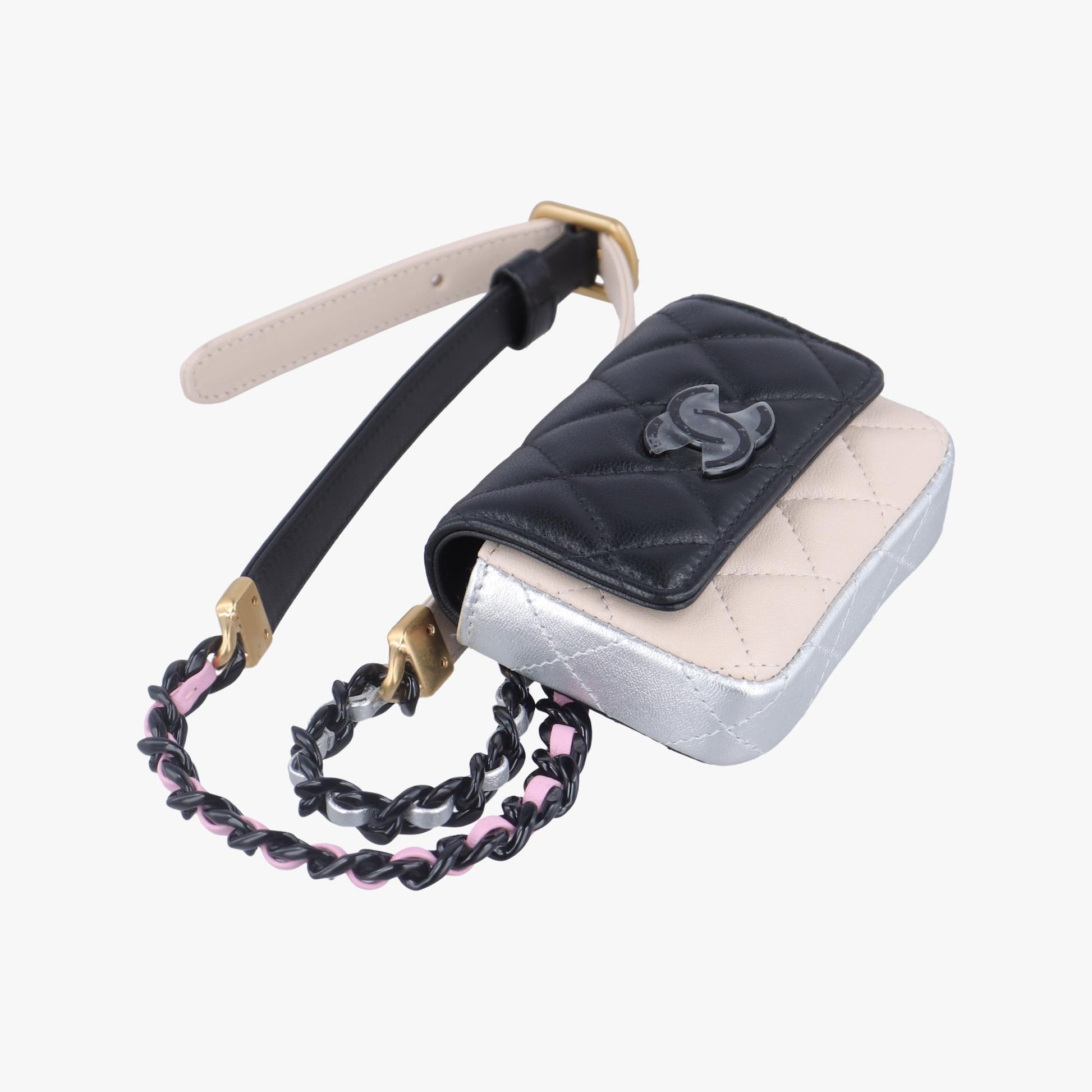 シャネル Chanel ボディバッグ/ウェストバッグ レディース バイカラー マトラッセ マルチカラー ラムスキン AP3249 L7N77TK2