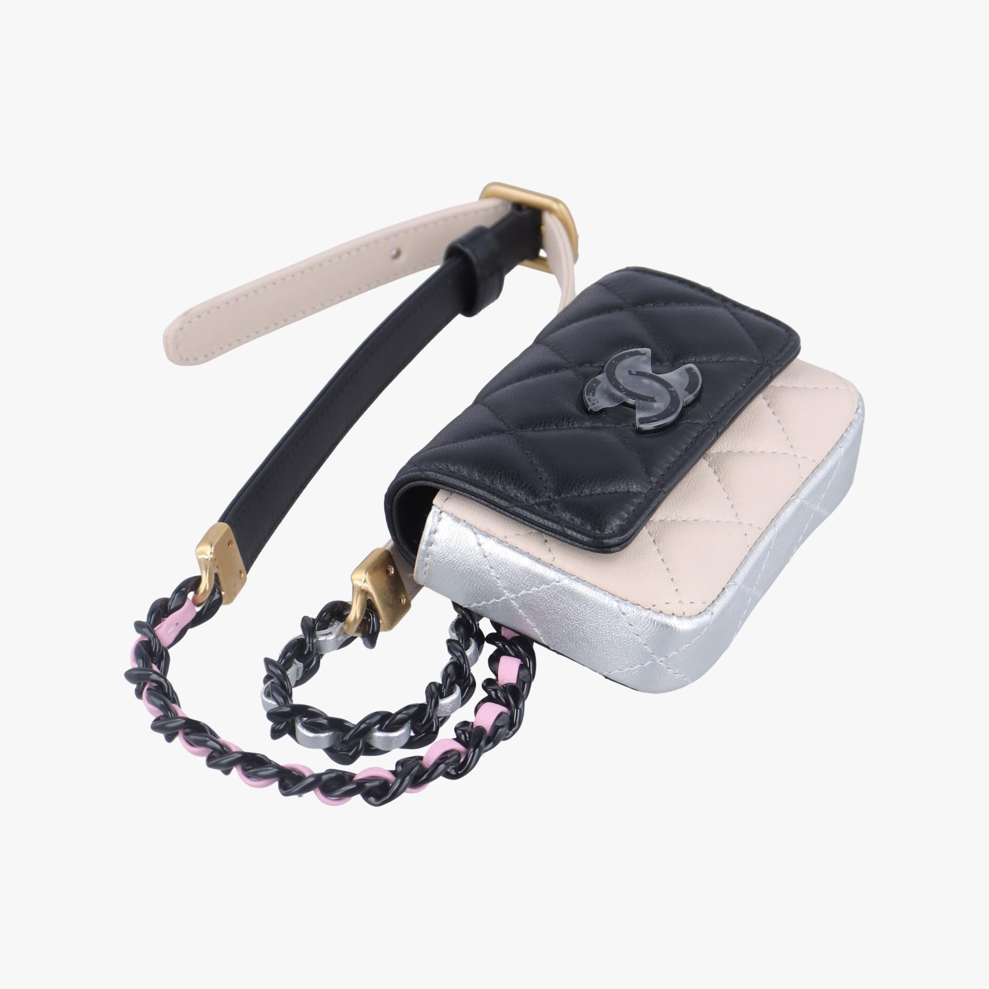 シャネル Chanel ボディバッグ/ウェストバッグ レディース バイカラー マトラッセ マルチカラー ラムスキン AP3249 L7N77TK2