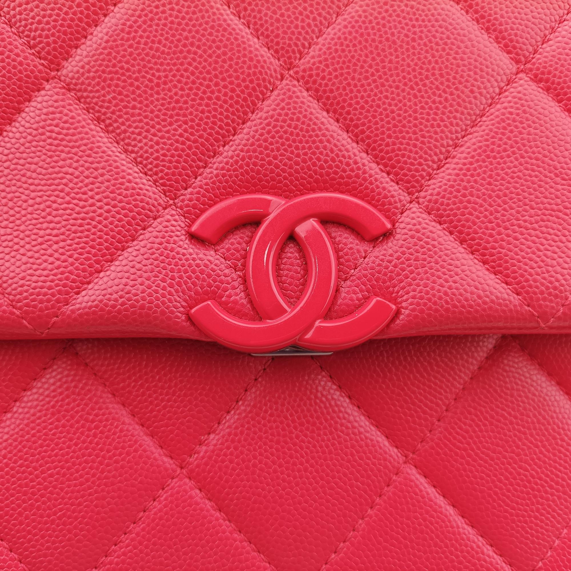 シャネル Chanel ショルダーバッグ レディース マイ エブリシング フラップ レッド キャビアスキン AS2303 31046880