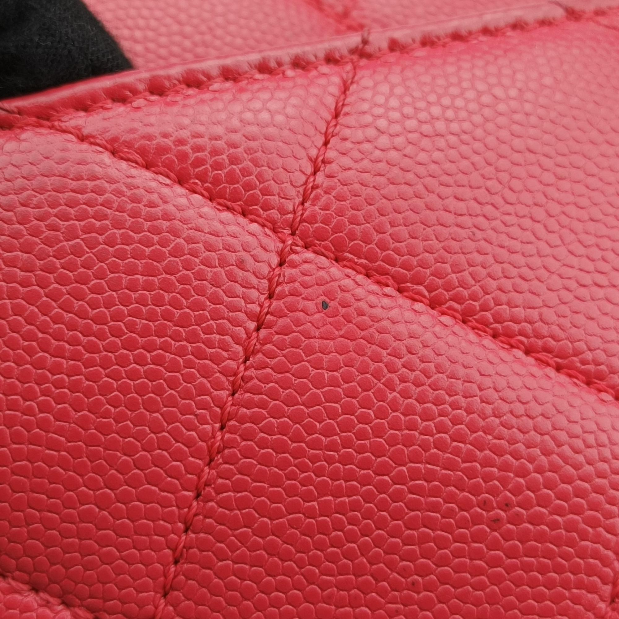 シャネル Chanel ショルダーバッグ レディース マイ エブリシング フラップ レッド キャビアスキン AS2303 31046880