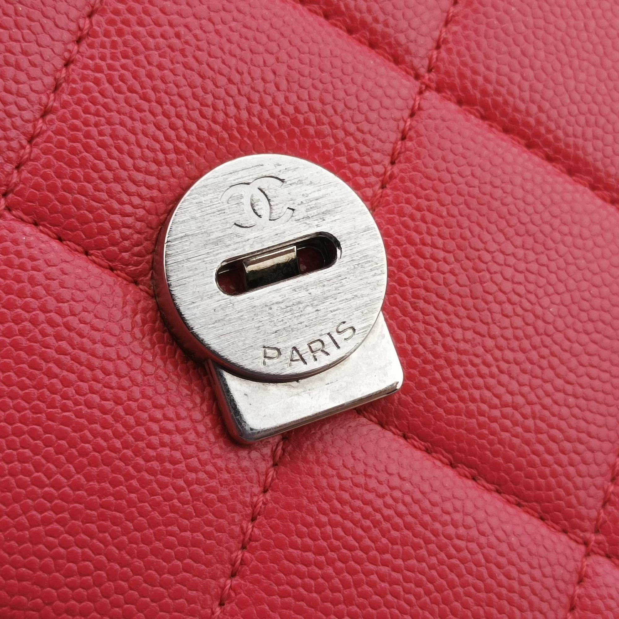 シャネル Chanel ショルダーバッグ レディース マイ エブリシング フラップ レッド キャビアスキン AS2303 31046880