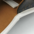 FOLCO Triomphe Brown×white PVC coated canvas × leather  U-GM-0240ファルコ トリオンフ ブラウン×ホワイト PVCコーティングキャンバス×レザー  U-GM-0240