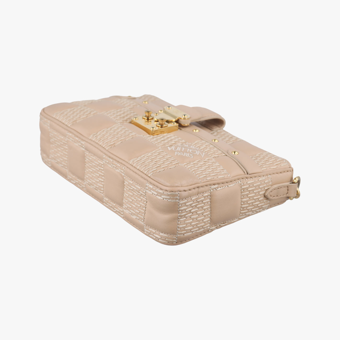 Pochette Troca Beige Damier Giant M59048 IC chipポシェット トロカ ベージュ ダミエ ジャイアント M59048 ICチップ