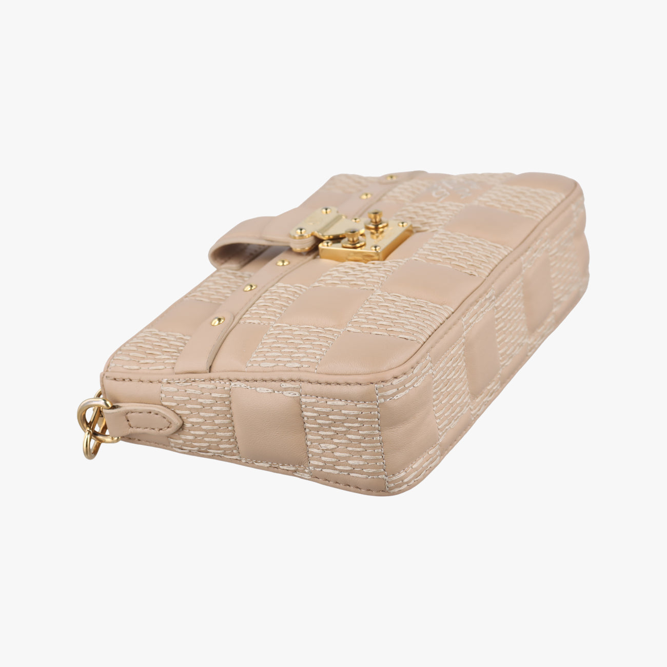 Pochette Troca Beige Damier Giant M59048 IC chipポシェット トロカ ベージュ ダミエ ジャイアント M59048 ICチップ