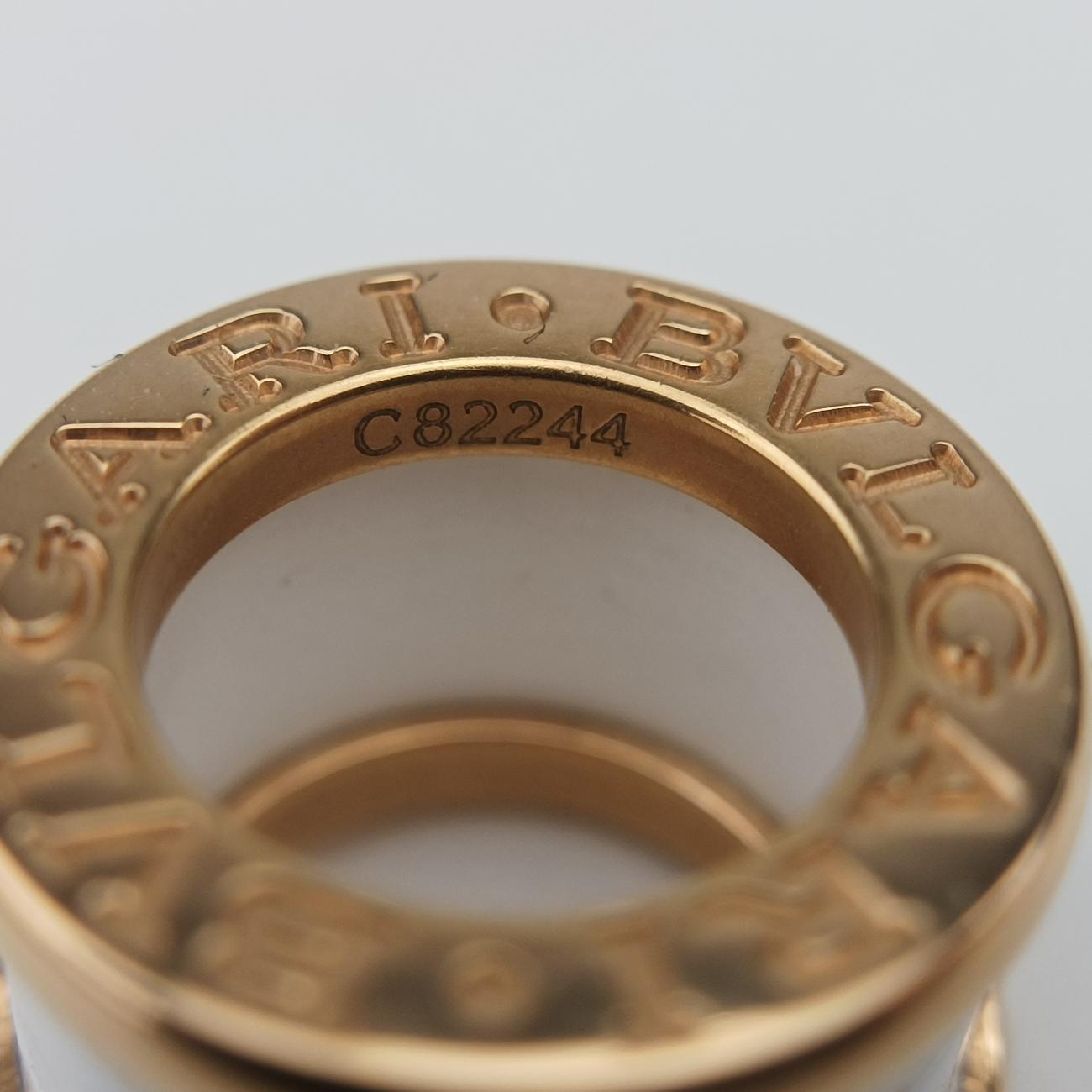 B-zero.1 White×golden AU750 346082 C82244ビーゼロワン ホワイト×ゴールド AU750 346082 C82244