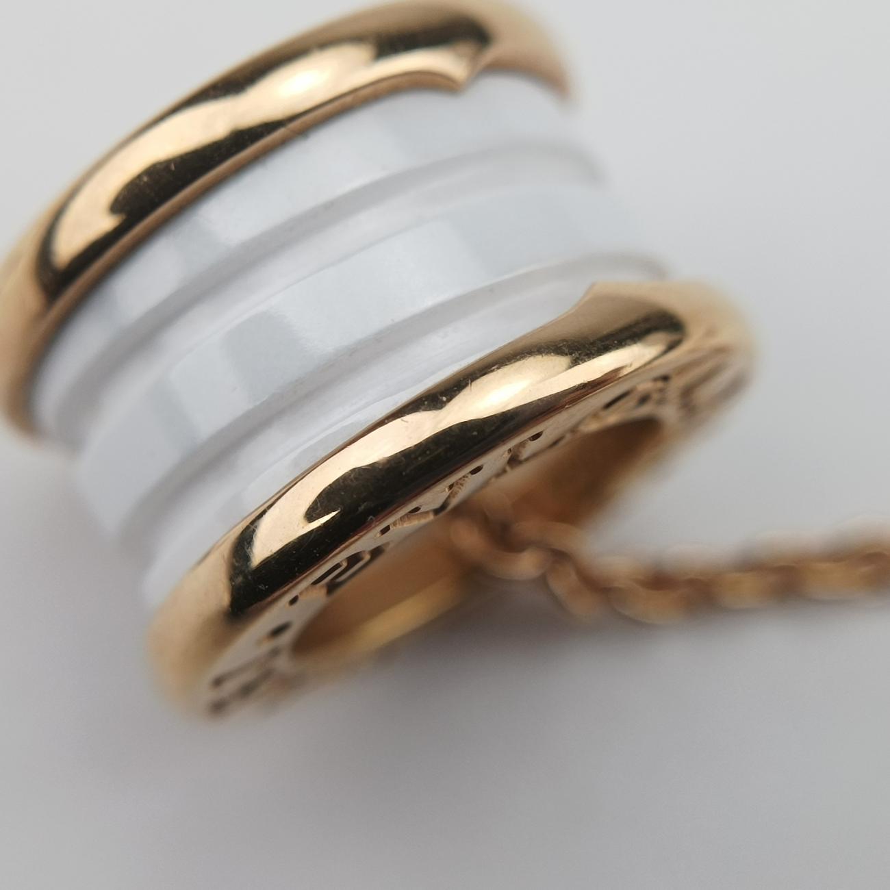 B-zero.1 White×golden AU750 346082 C82244ビーゼロワン ホワイト×ゴールド AU750 346082 C82244