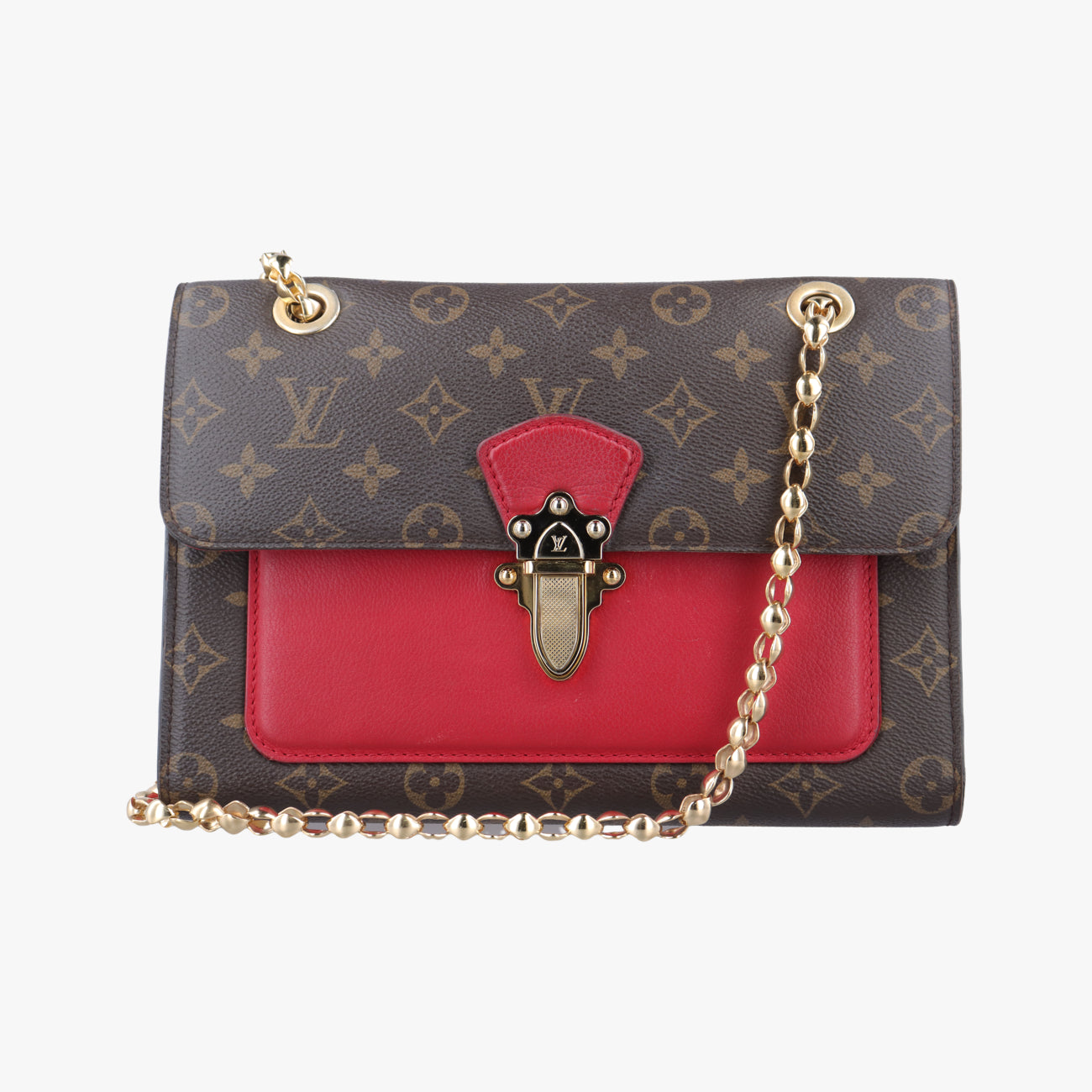 VICTOIRE Brown×CERISE Monogram Canvas×calf leather M41731 CA4186ヴィクトワール モノグラム/ブラウン系×スリーズ モノグラムキャンバス×カーフレザー M41731 CA4186