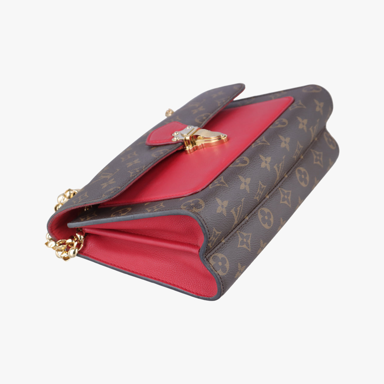 VICTOIRE Brown×CERISE Monogram Canvas×calf leather M41731 CA4186ヴィクトワール モノグラム/ブラウン系×スリーズ モノグラムキャンバス×カーフレザー M41731 CA4186