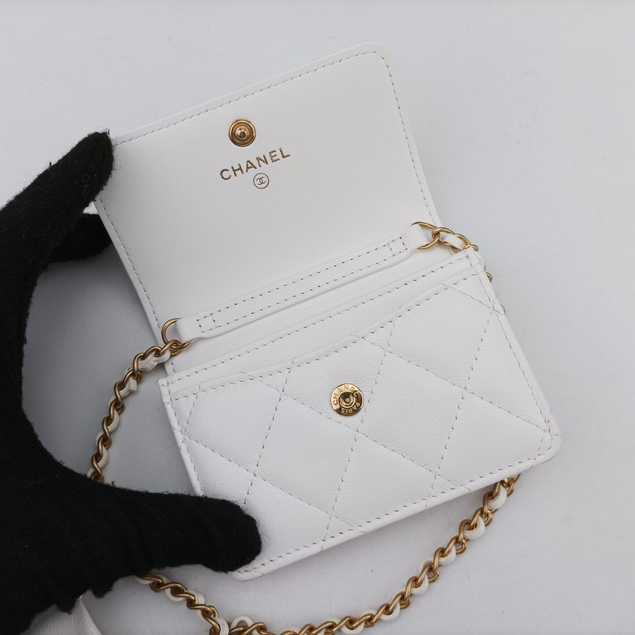 Matelasse coco mark White lambskin AP1895 30638768マトラッセ ココマーク ホワイト ラムスキン AP1895 30638768