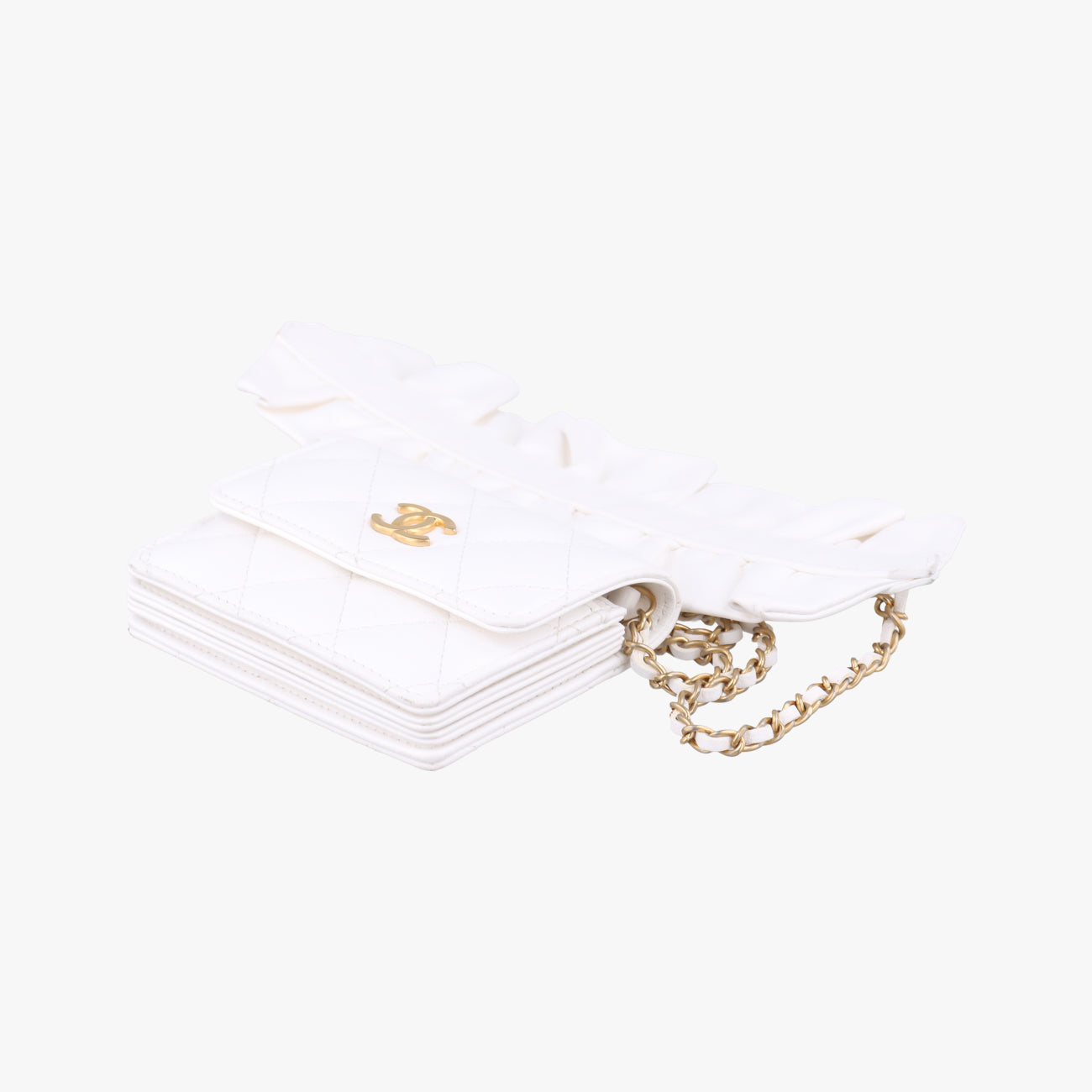 Matelasse coco mark White lambskin AP1895 30638768マトラッセ ココマーク ホワイト ラムスキン AP1895 30638768