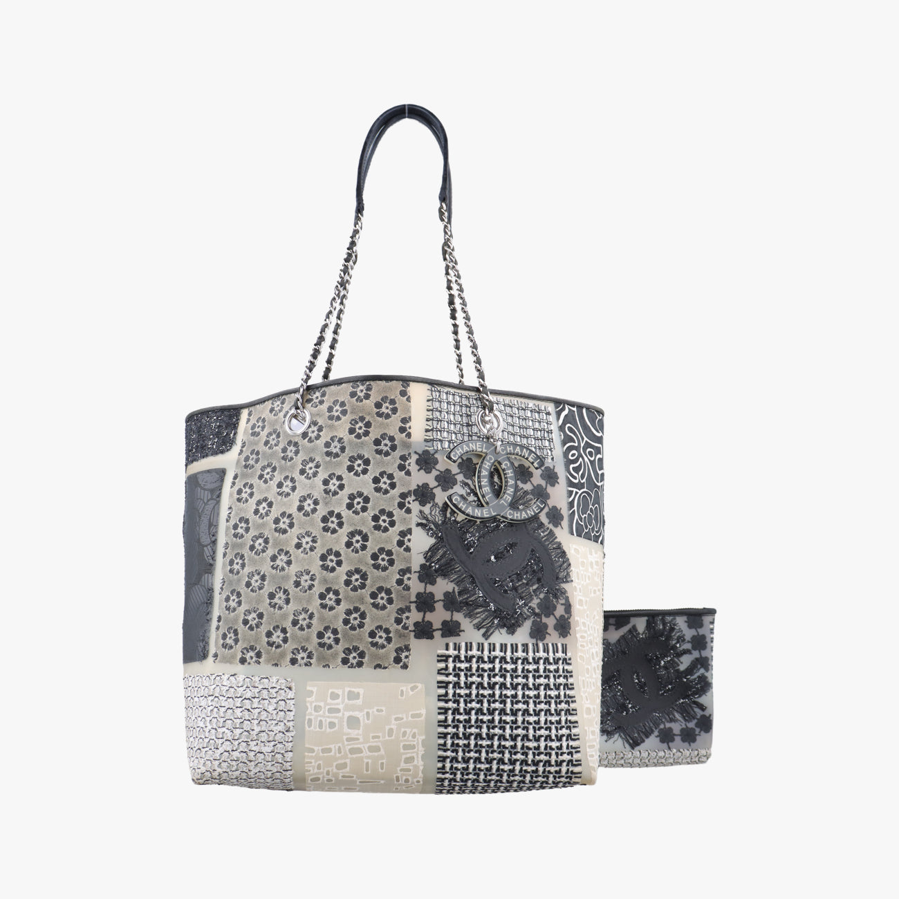 Patchwork Rubber Tote Multicolour Fabric × vinyl A50880 14751176パッチワーク ラバー マルチカラー ファブリック×ビニール A50880 14751176