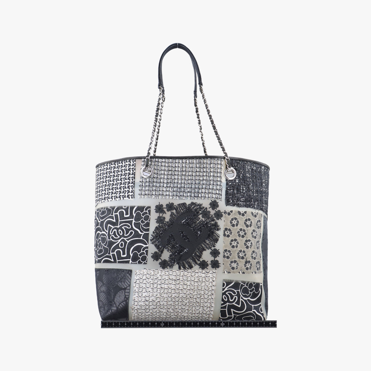 Patchwork Rubber Tote Multicolour Fabric × vinyl A50880 14751176パッチワーク ラバー マルチカラー ファブリック×ビニール A50880 14751176