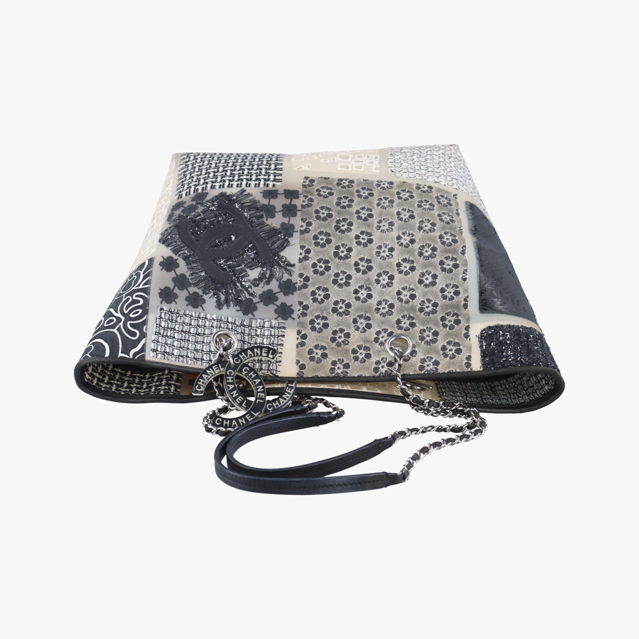 Patchwork Rubber Tote Multicolour Fabric × vinyl A50880 14751176パッチワーク ラバー マルチカラー ファブリック×ビニール A50880 14751176