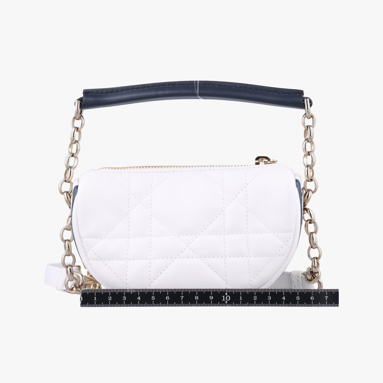 Cannage Vibe Hobo micro White lambskin  19-MA-0232カナージュ ヴァイブ ホーボー マイクロ ホワイト ラムスキン  19-MA-0232