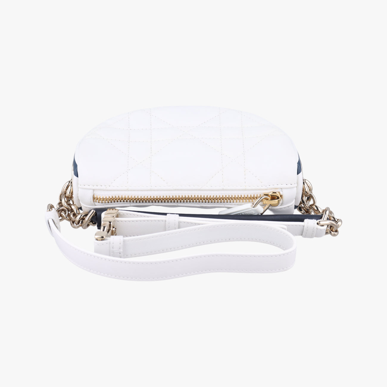 Cannage Vibe Hobo micro White lambskin  19-MA-0232カナージュ ヴァイブ ホーボー マイクロ ホワイト ラムスキン  19-MA-0232