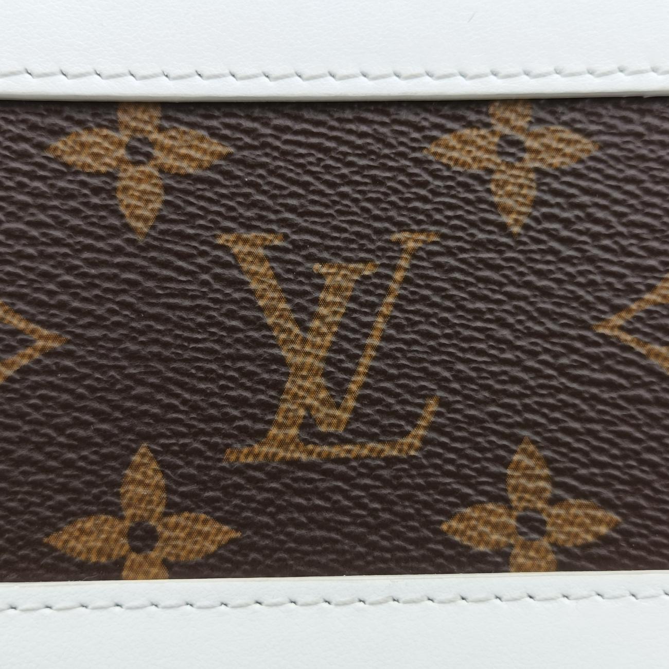 Soft Trunk Phone Box brown×white Monogram Canvas×calf leather M80102 TJ4220ソフトトランク フォーンボックス モノグラム/ブラウン系×ホワイト モノグラムキャンバス×カーフレザー M80102 TJ4220