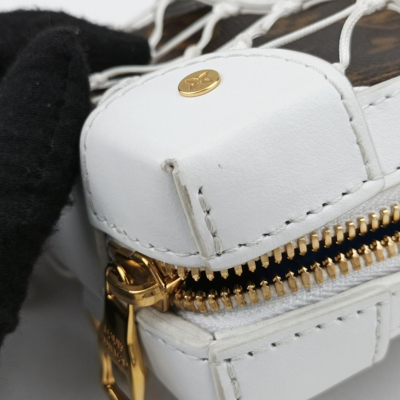 Soft Trunk Phone Box brown×white Monogram Canvas×calf leather M80102 TJ4220ソフトトランク フォーンボックス モノグラム/ブラウン系×ホワイト モノグラムキャンバス×カーフレザー M80102 TJ4220