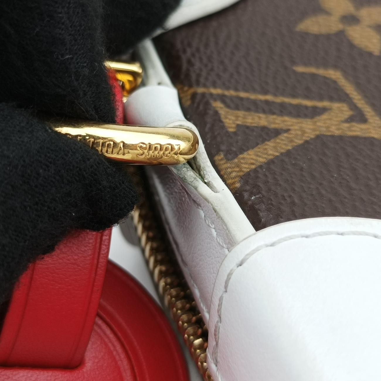 Soft Trunk Phone Box brown×white Monogram Canvas×calf leather M80102 TJ4220ソフトトランク フォーンボックス モノグラム/ブラウン系×ホワイト モノグラムキャンバス×カーフレザー M80102 TJ4220