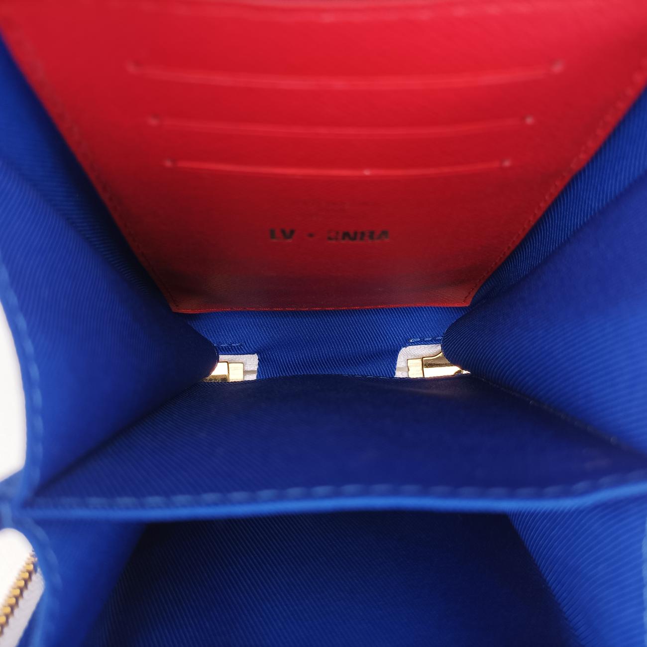 Soft Trunk Phone Box brown×white Monogram Canvas×calf leather M80102 TJ4220ソフトトランク フォーンボックス モノグラム/ブラウン系×ホワイト モノグラムキャンバス×カーフレザー M80102 TJ4220