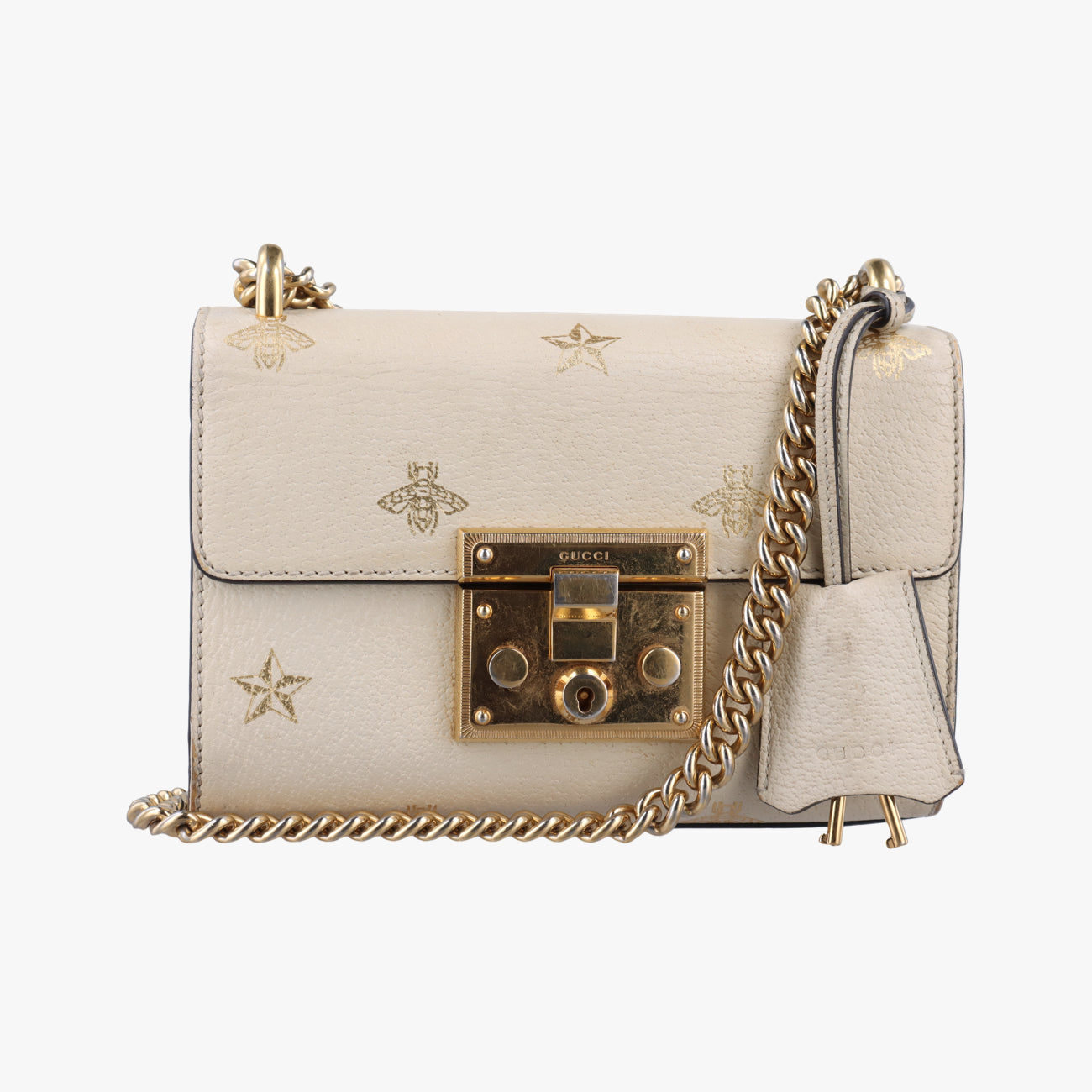 Padlock White Leather 432182 G028896929パドロック ホワイト レザー 432182 G028896929