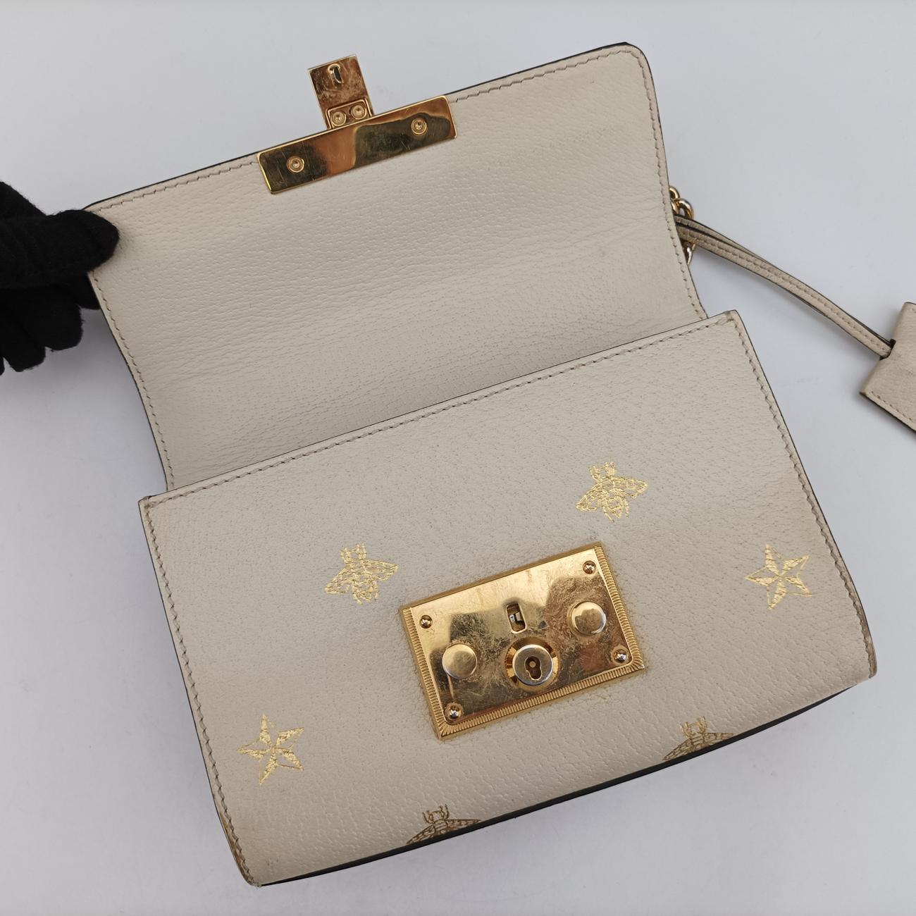 Padlock White Leather 432182 G028896929パドロック ホワイト レザー 432182 G028896929