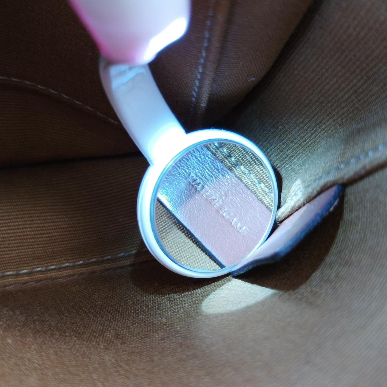 Triomphe Mini Besace White×brown PVC coated canvas  F-CU-1291ミニ ブザス トリオンフ ホワイト×ブラウン PVCコーティングキャンバス  F-CU-1291