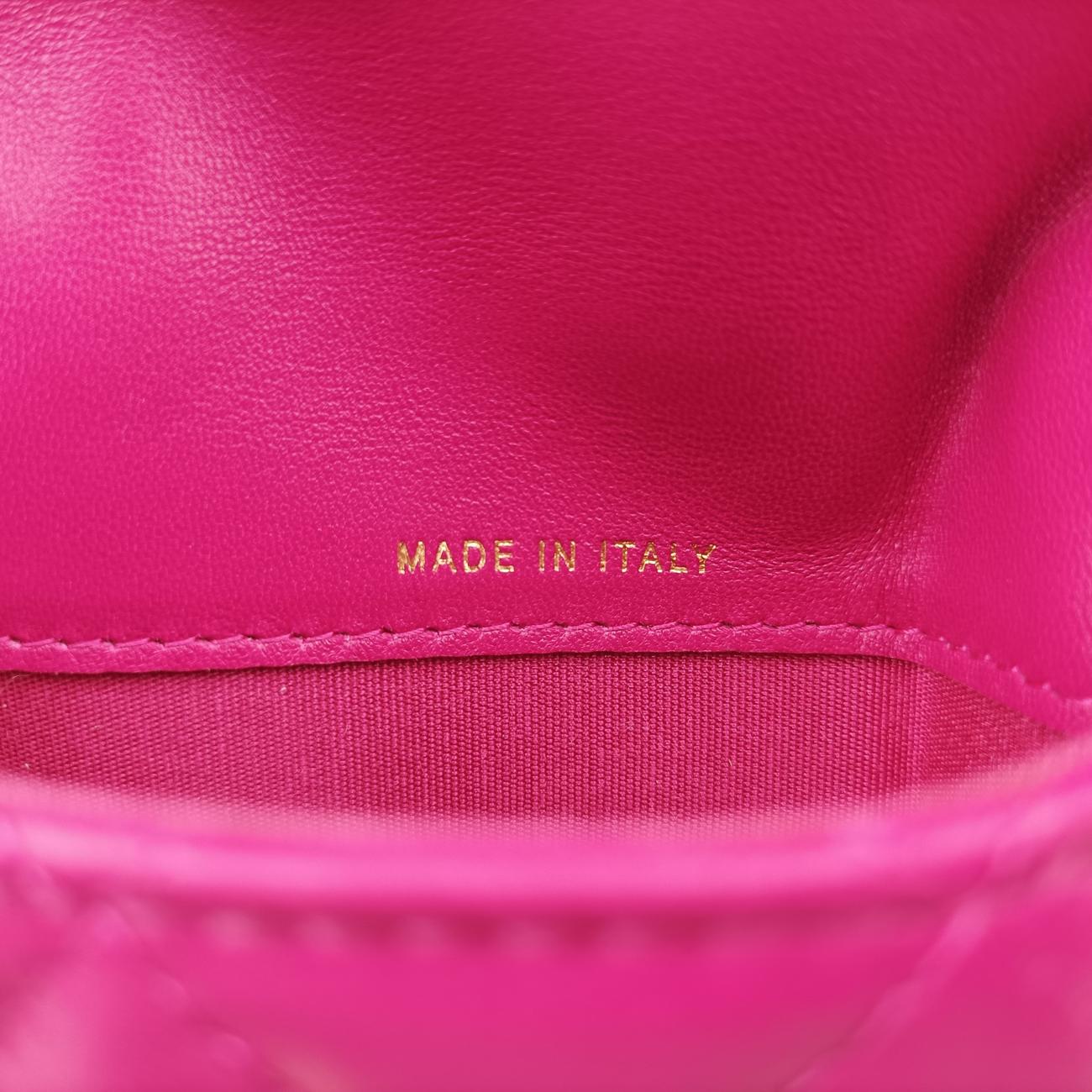 CC Waist Coin Purse Purple lambskin×fabric AP0743 29000495マトラッセ ウエスト コインパース パープル ラムスキン×ファブリック AP0743 29000495