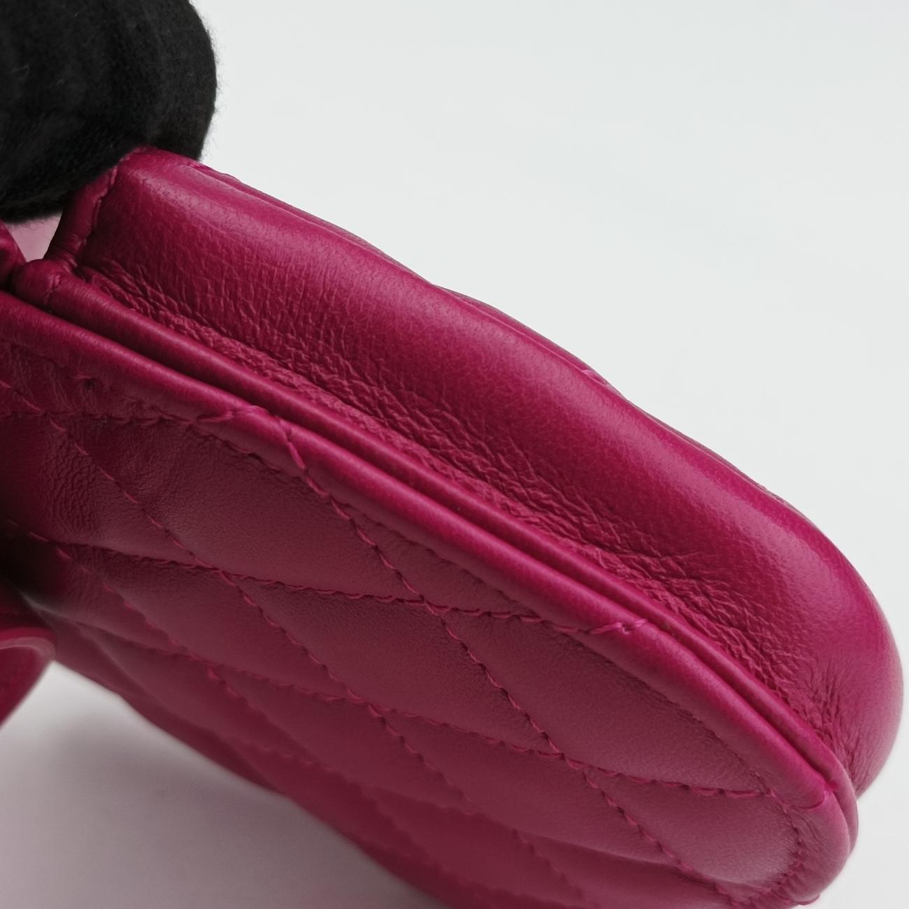 CC Waist Coin Purse Purple lambskin×fabric AP0743 29000495マトラッセ ウエスト コインパース パープル ラムスキン×ファブリック AP0743 29000495