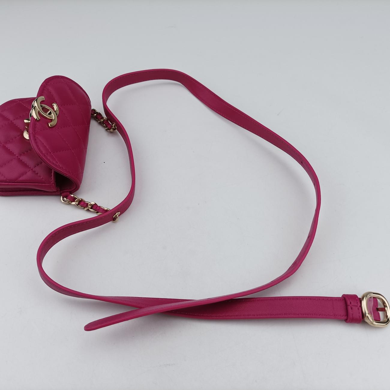 CC Waist Coin Purse Purple lambskin×fabric AP0743 29000495マトラッセ ウエスト コインパース パープル ラムスキン×ファブリック AP0743 29000495