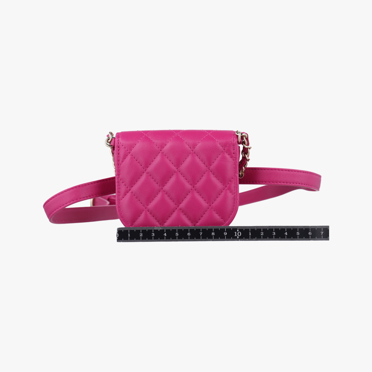 CC Waist Coin Purse Purple lambskin×fabric AP0743 29000495マトラッセ ウエスト コインパース パープル ラムスキン×ファブリック AP0743 29000495