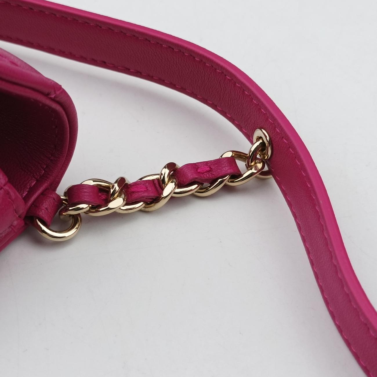 CC Waist Coin Purse Purple lambskin×fabric AP0743 29000495マトラッセ ウエスト コインパース パープル ラムスキン×ファブリック AP0743 29000495