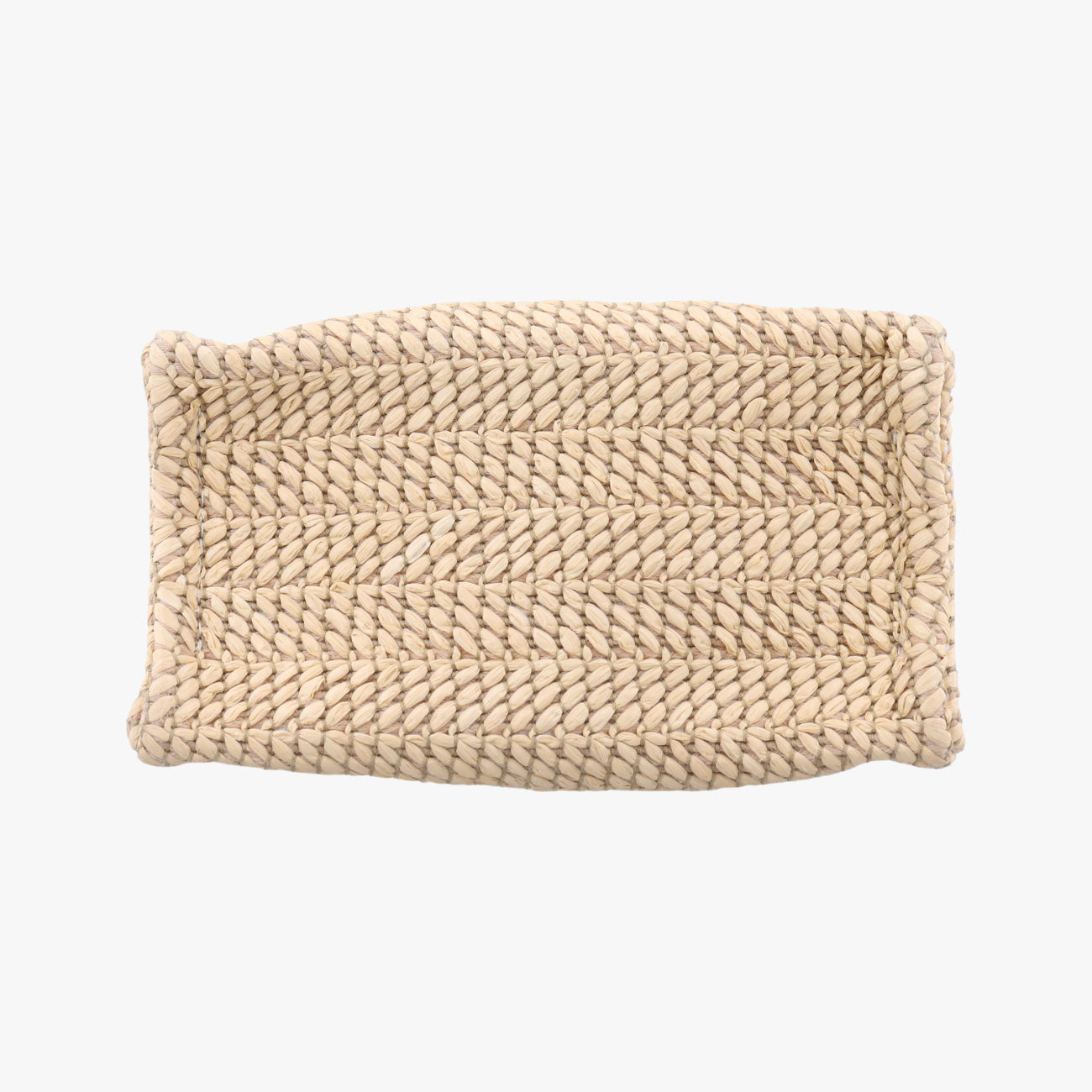 Super Mini Straw-Effect Brown×beige straw×Leather 780083 スーパーミニ ストロー エフェクト ブラウン×ベージュ ストロー×レザー 780083