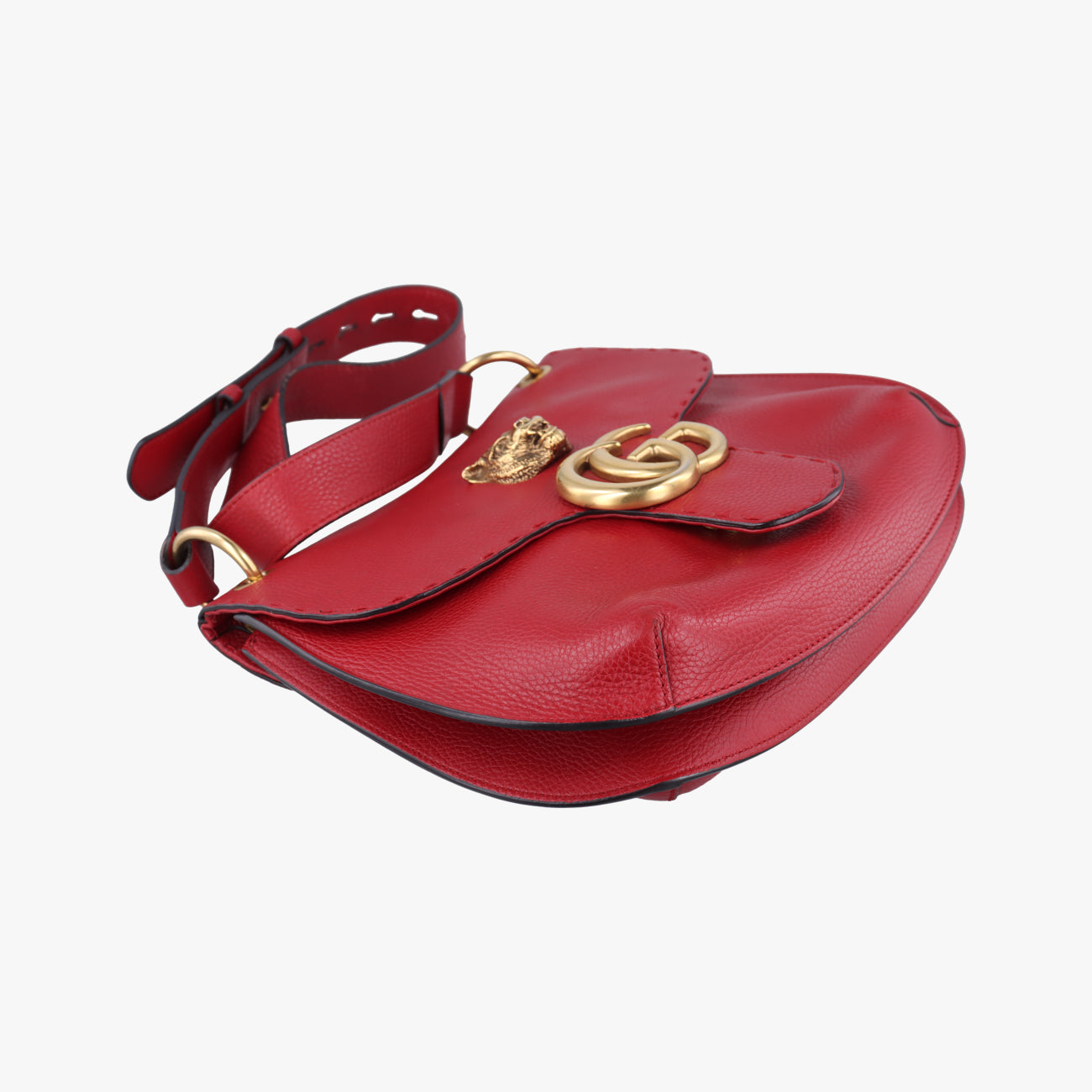 GG Marmont Animalier Red Leather 409154 F019428951GGマーモント キャット レッド レザー 409154 F019428951