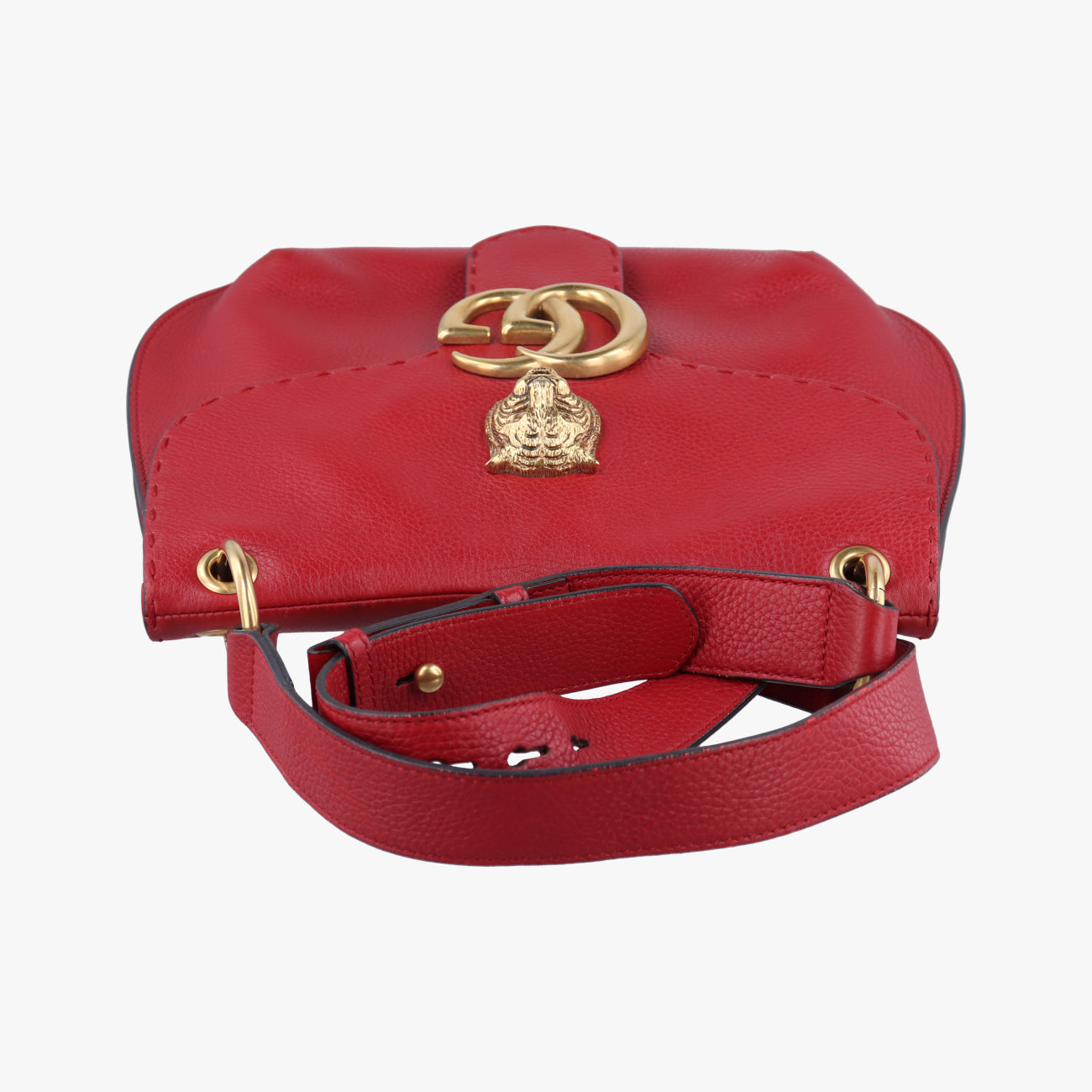 GG Marmont Animalier Red Leather 409154 F019428951GGマーモント キャット レッド レザー 409154 F019428951