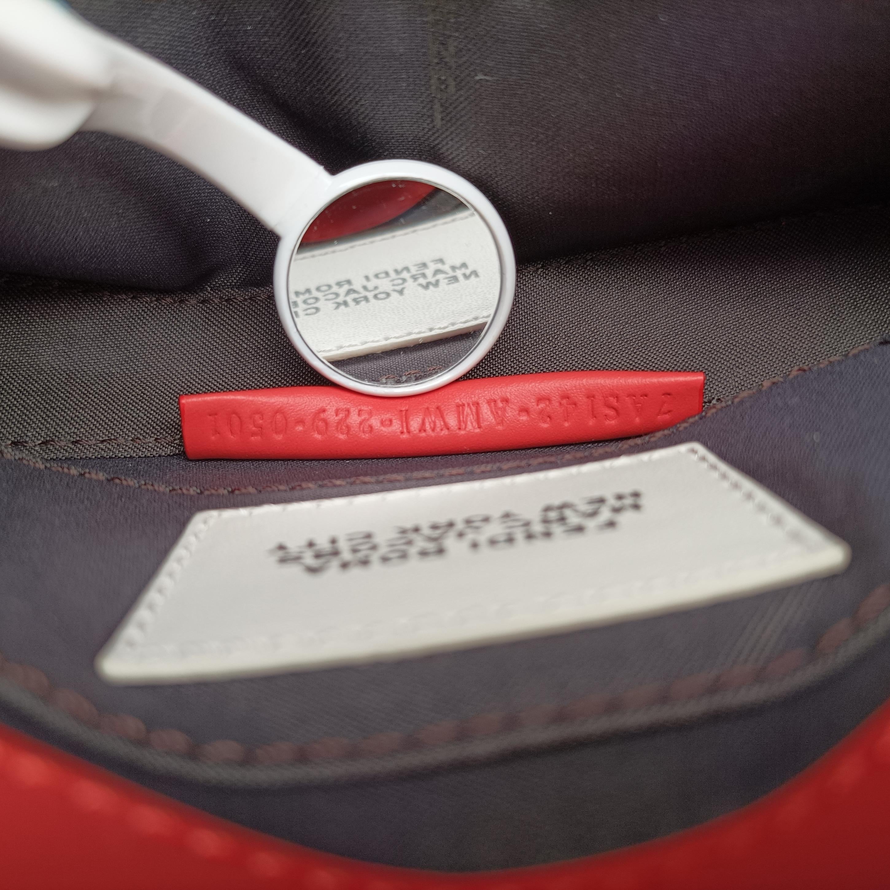 BAGUETTE Red×white Leather 7AS142 7AS142-AMWI-229-0501バゲット レッド×ホワイト レザー 7AS142 7AS142-AMWI-229-0501