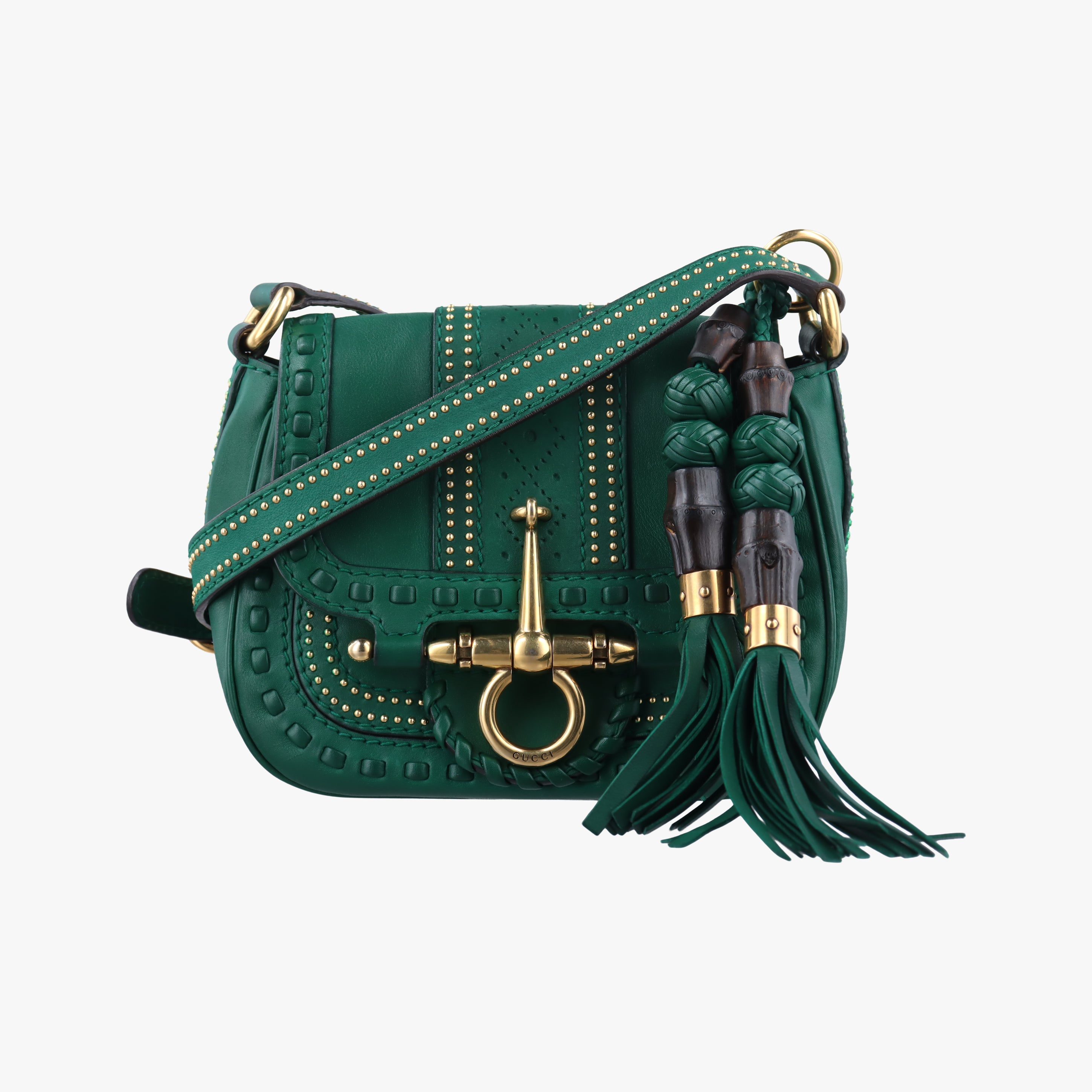 Snaffle Bit Green Leather 263956 A8787382スナッフルビット グリーン レザー 263956 A8787382