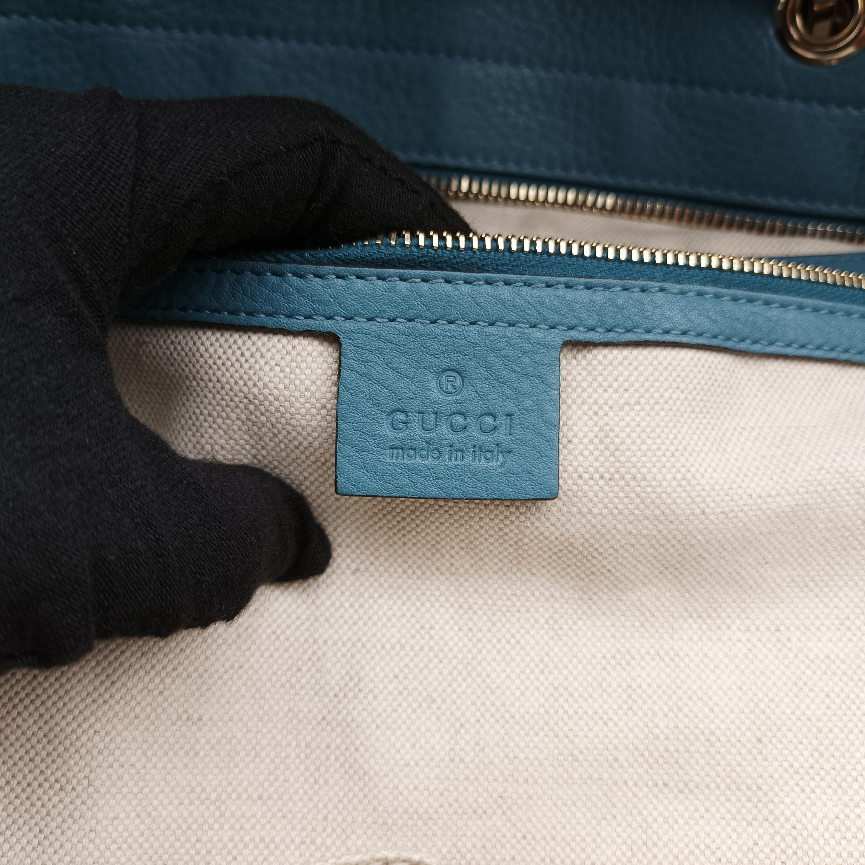 Bamboo Shopper Blue Leather 323664 B014740224バンブーショッパー ブルー レザー 323664 B014740224