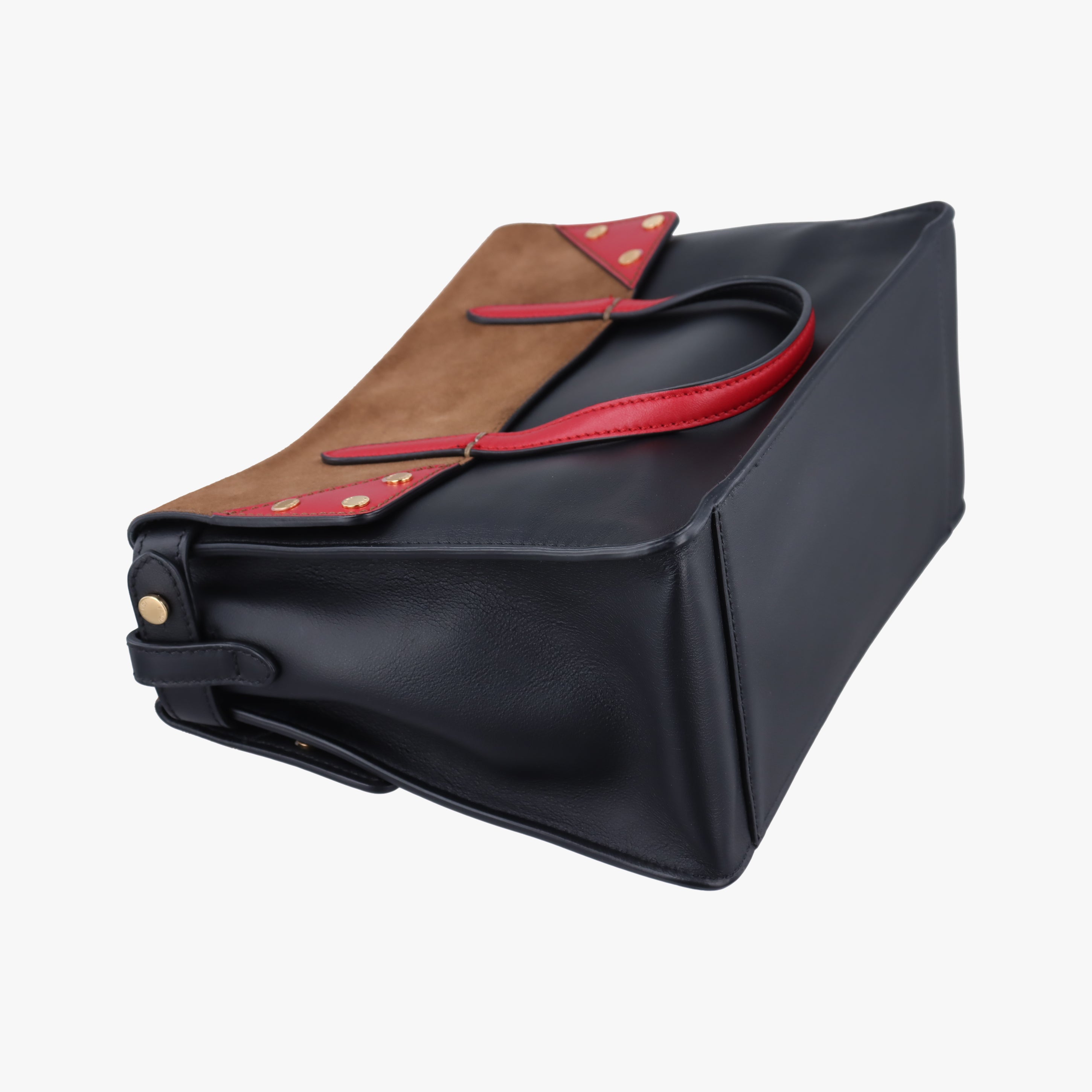 Flip Brown x Red x Navy Leather x Suede 8BT302 8BT302-A6CG-199-0189フリップ ブラウン×レッド×ネイビー レザー×スエード 8BT302 8BT302-A6CG-199-0189