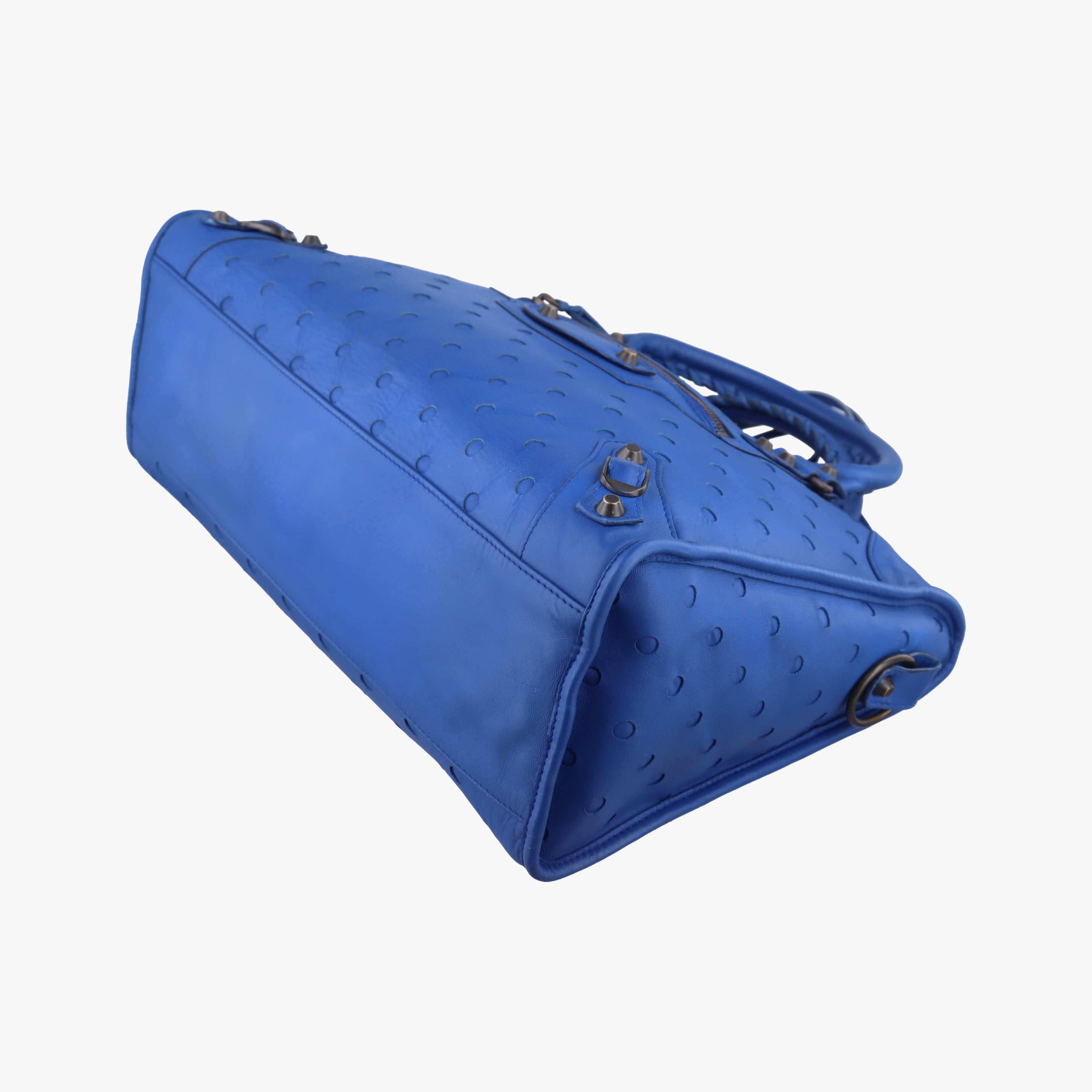 Electric Perforated Motorcycle City Blue lambskin 115748.4385 J.535269エレクトリックペルフォレートモーターサイクルシティ ブルー ラムスキン 115748.4385 J.535269