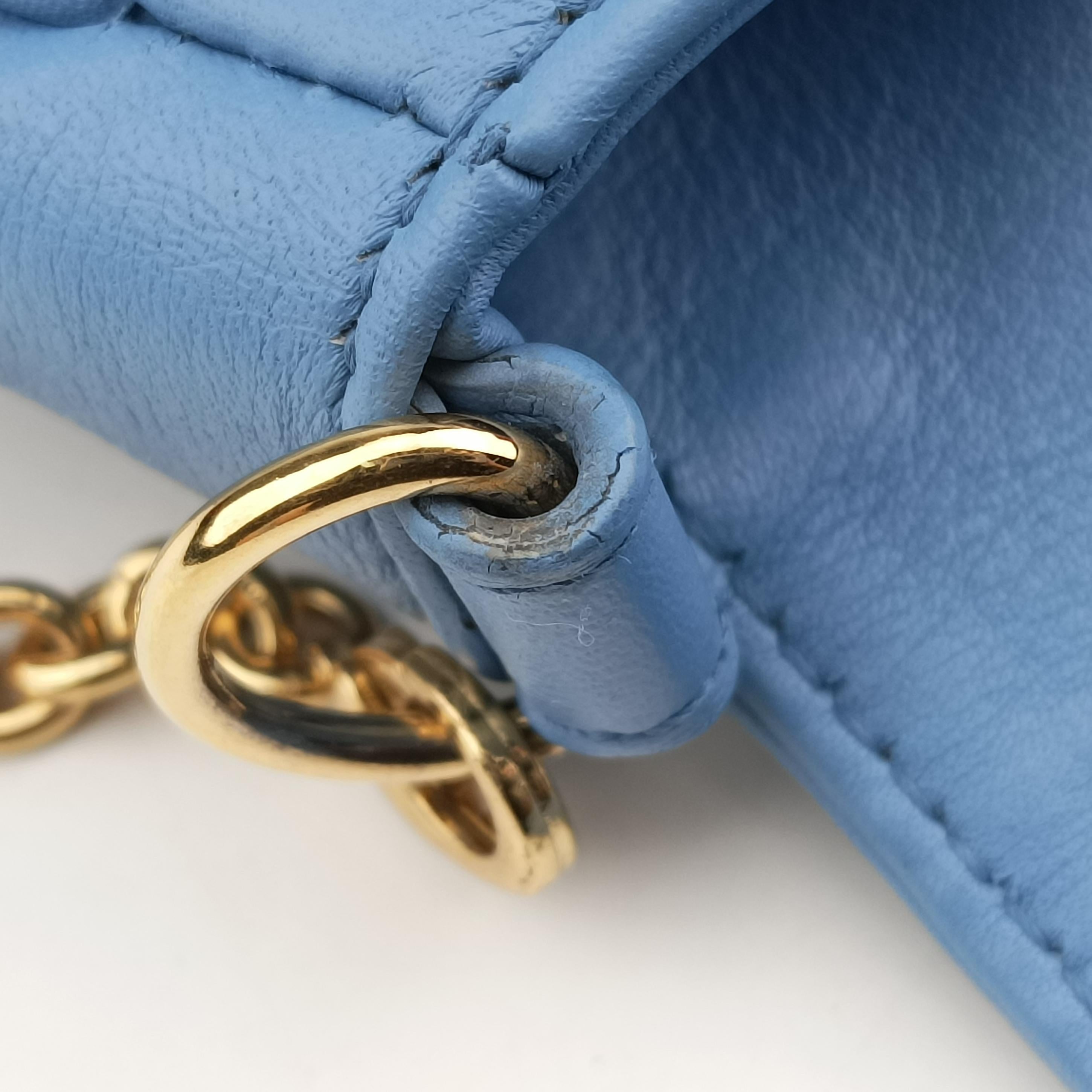 Fendista Pochette Blue Leather 8M0276 8M0276-D16 148-0053フェンディスタ ポシェット ブルー レザー 8M0276 8M0276-D16 148-0053