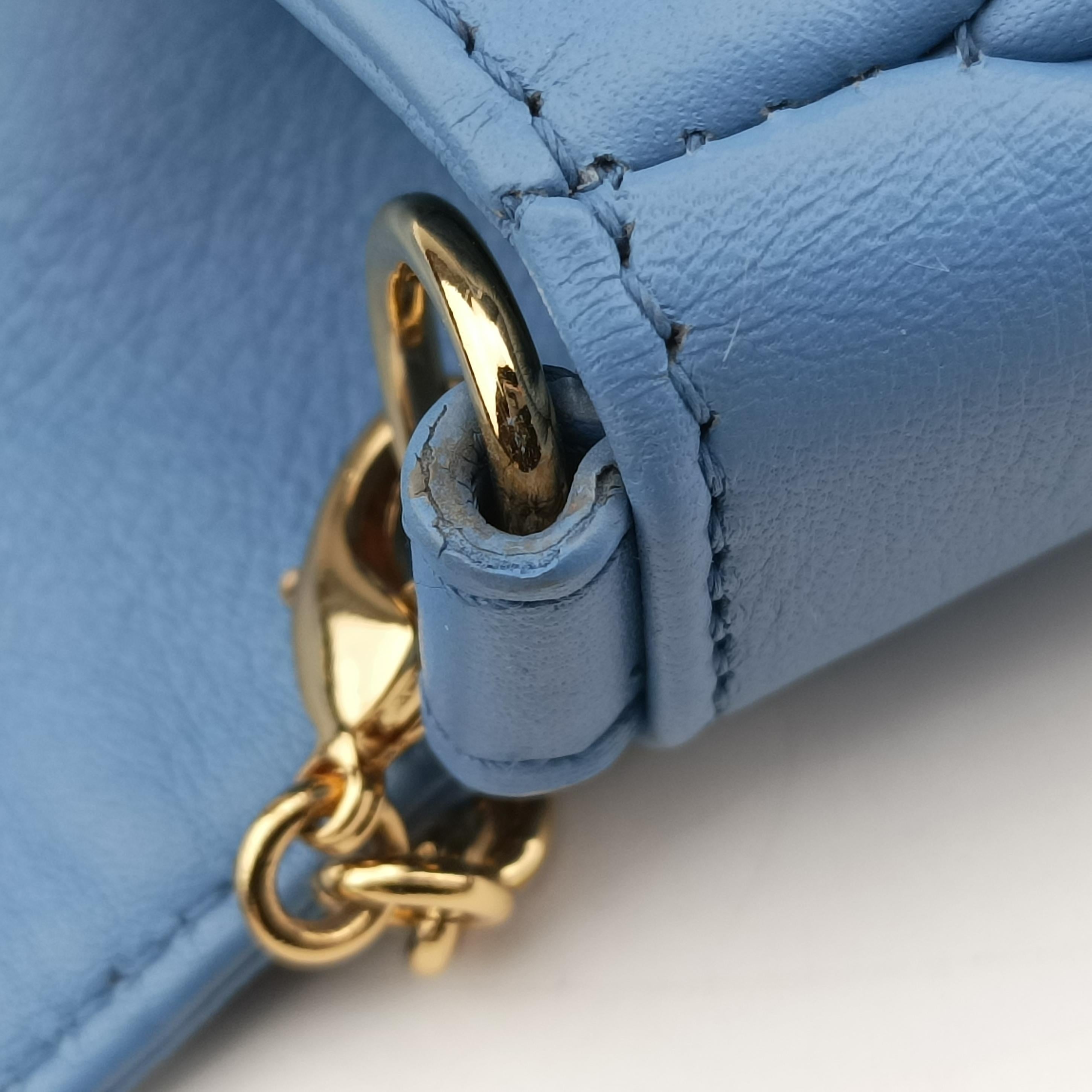 Fendista Pochette Blue Leather 8M0276 8M0276-D16 148-0053フェンディスタ ポシェット ブルー レザー 8M0276 8M0276-D16 148-0053