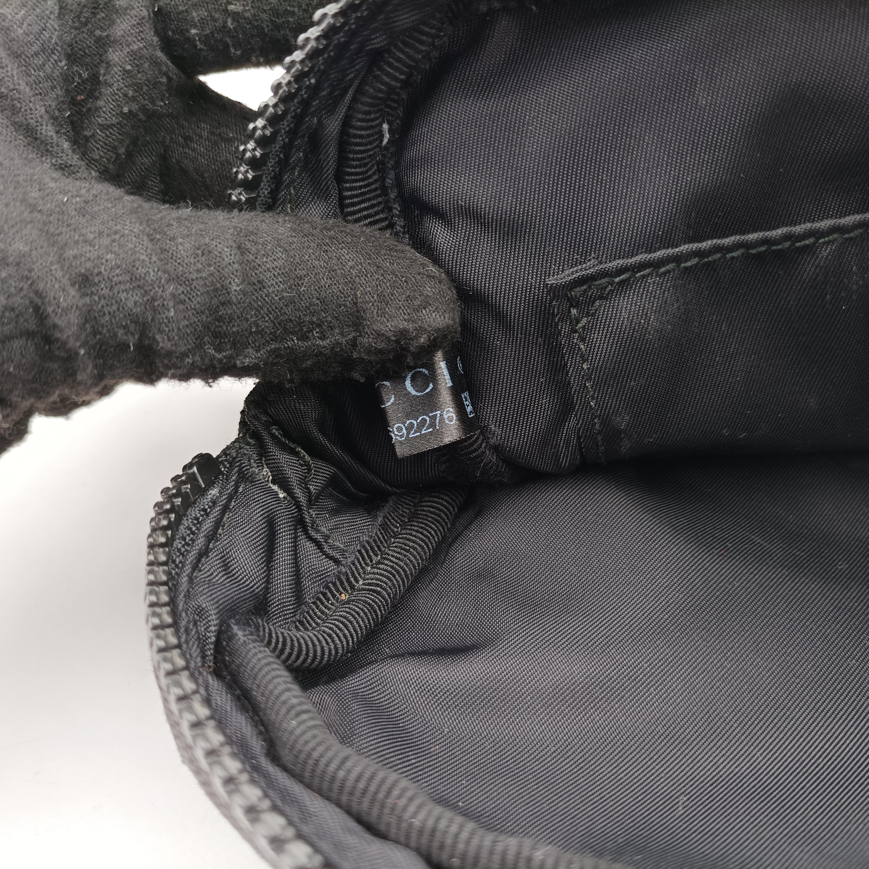 Tiger Embroidered Web Messenger Black fabric 523323 B027692276タイガーヘッド エンブロイダリー アニマル ブラック ファブリック 523323 B027692276