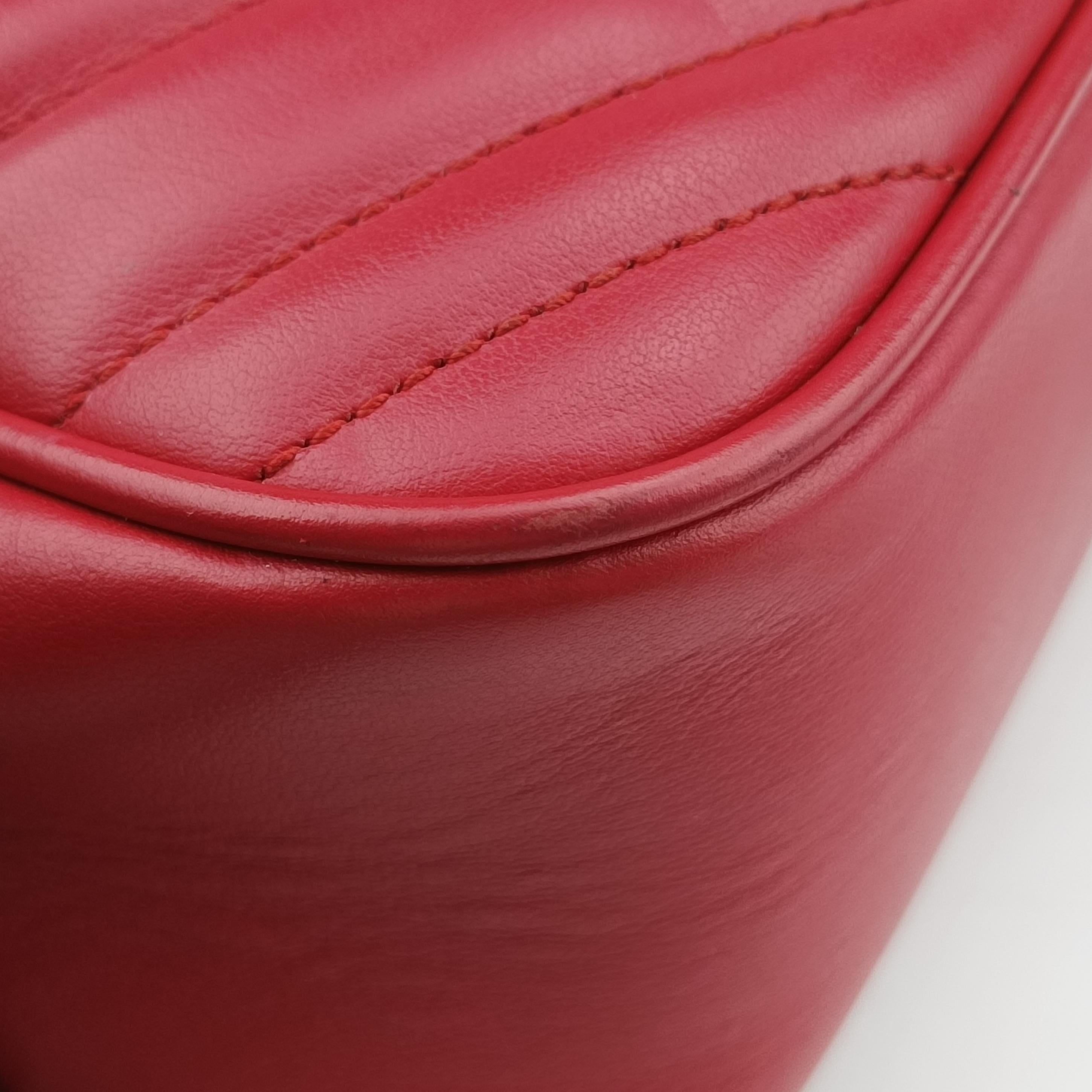 GG Marmont Red Leather 447632 C028175104GGマーモント レッド レザー 447632 C028175104