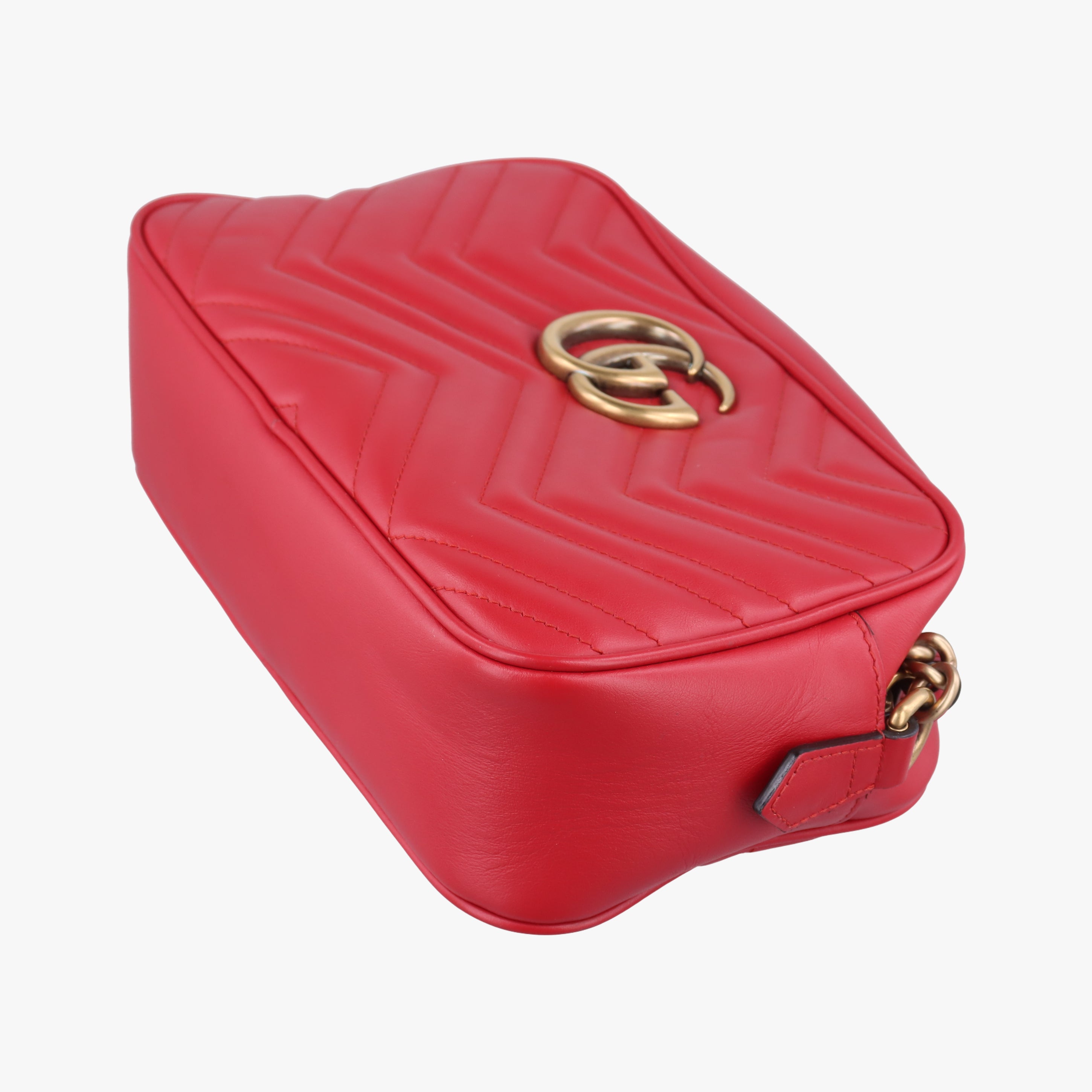 GG Marmont Red Leather 447632 C028175104GGマーモント レッド レザー 447632 C028175104