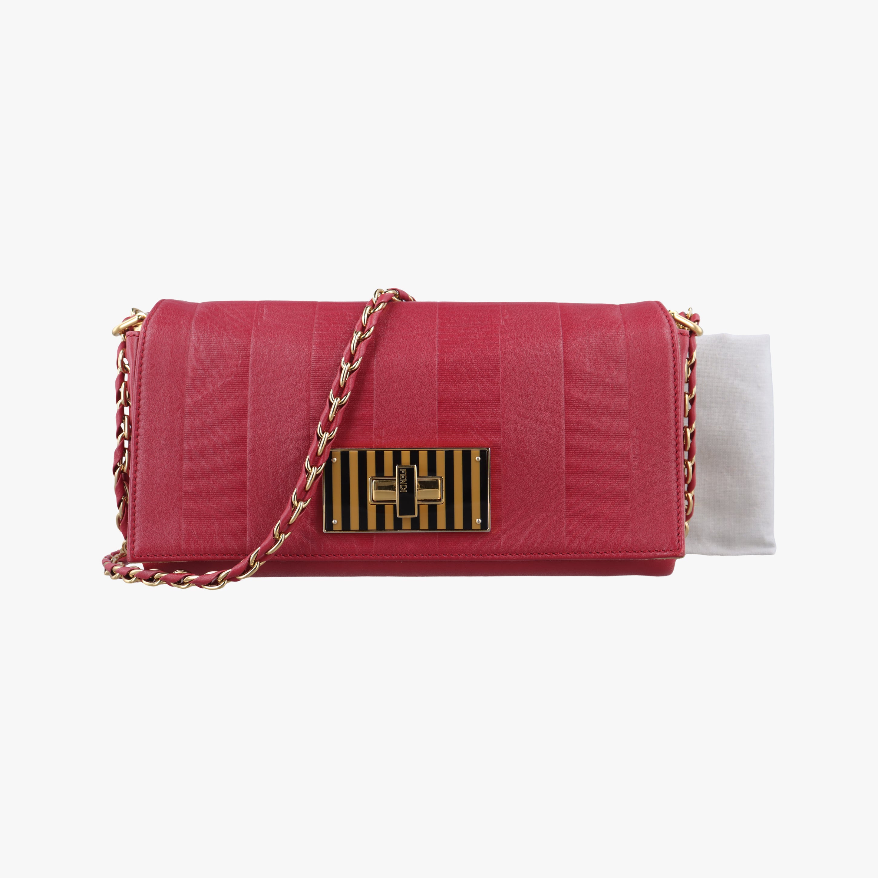 Pequin Embossed Striped Claudia Red Leather 8BT204 8BT204-F00 129-2566ペカン エンボス ストライプ クラウディア レッド レザー 8BT204 8BT204-F00 129-2566